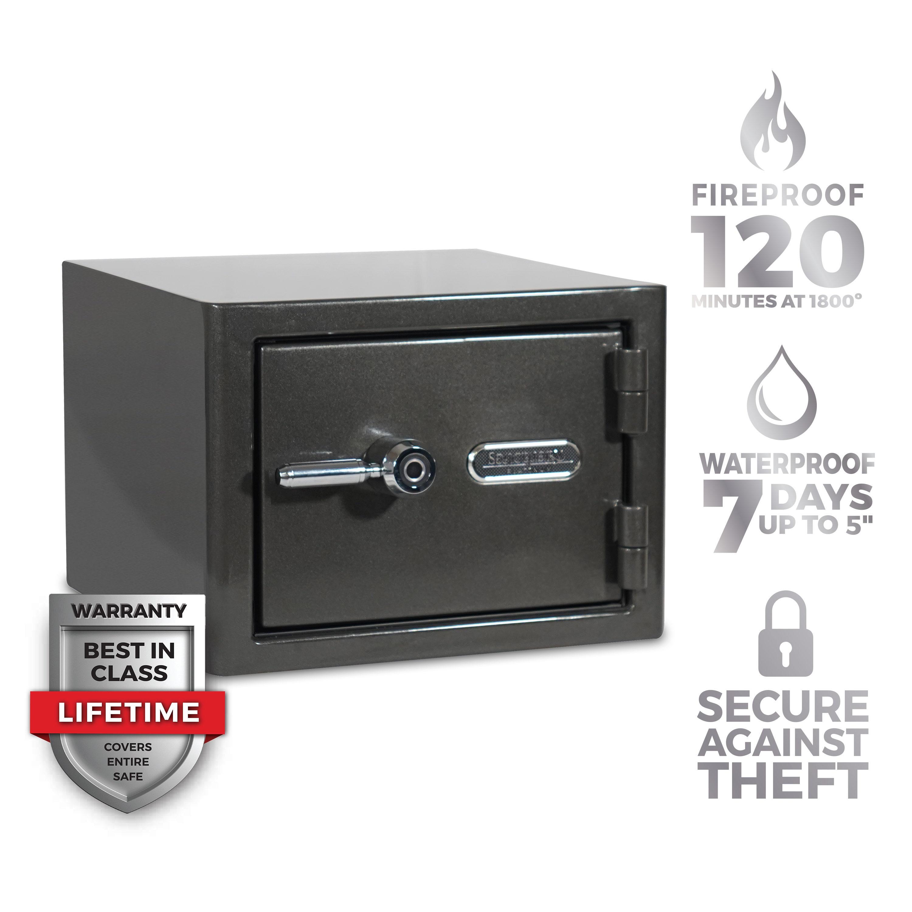 Sanctuary Platinum Fireproof and Waterproof Security Safe with Biometric Lock