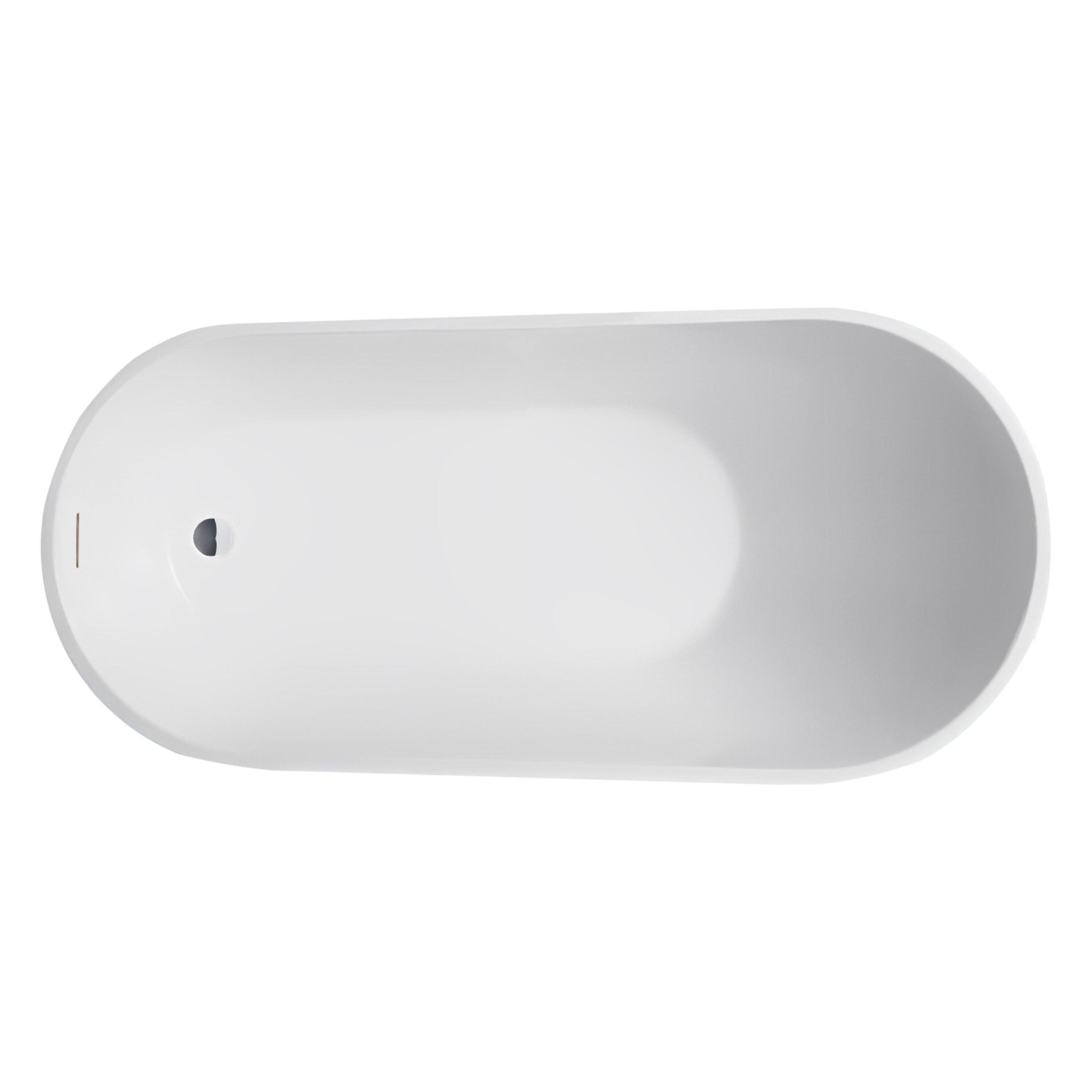 Cora 67" x 32" Freestanding Acrylic Bathtub