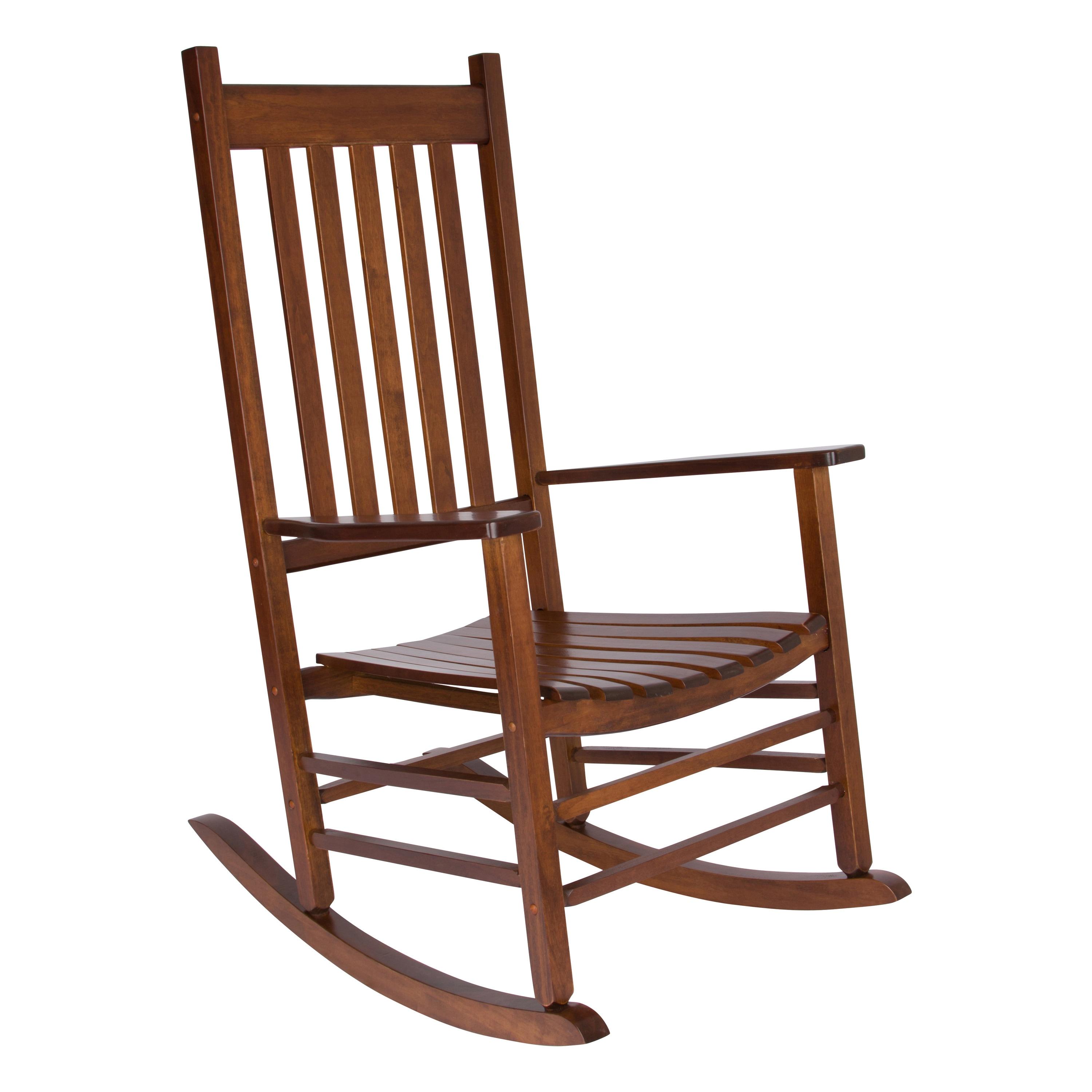 Shine Company Vermont Hardwood Outdoor Porch Patio Furniture Rocker Chair, Oak