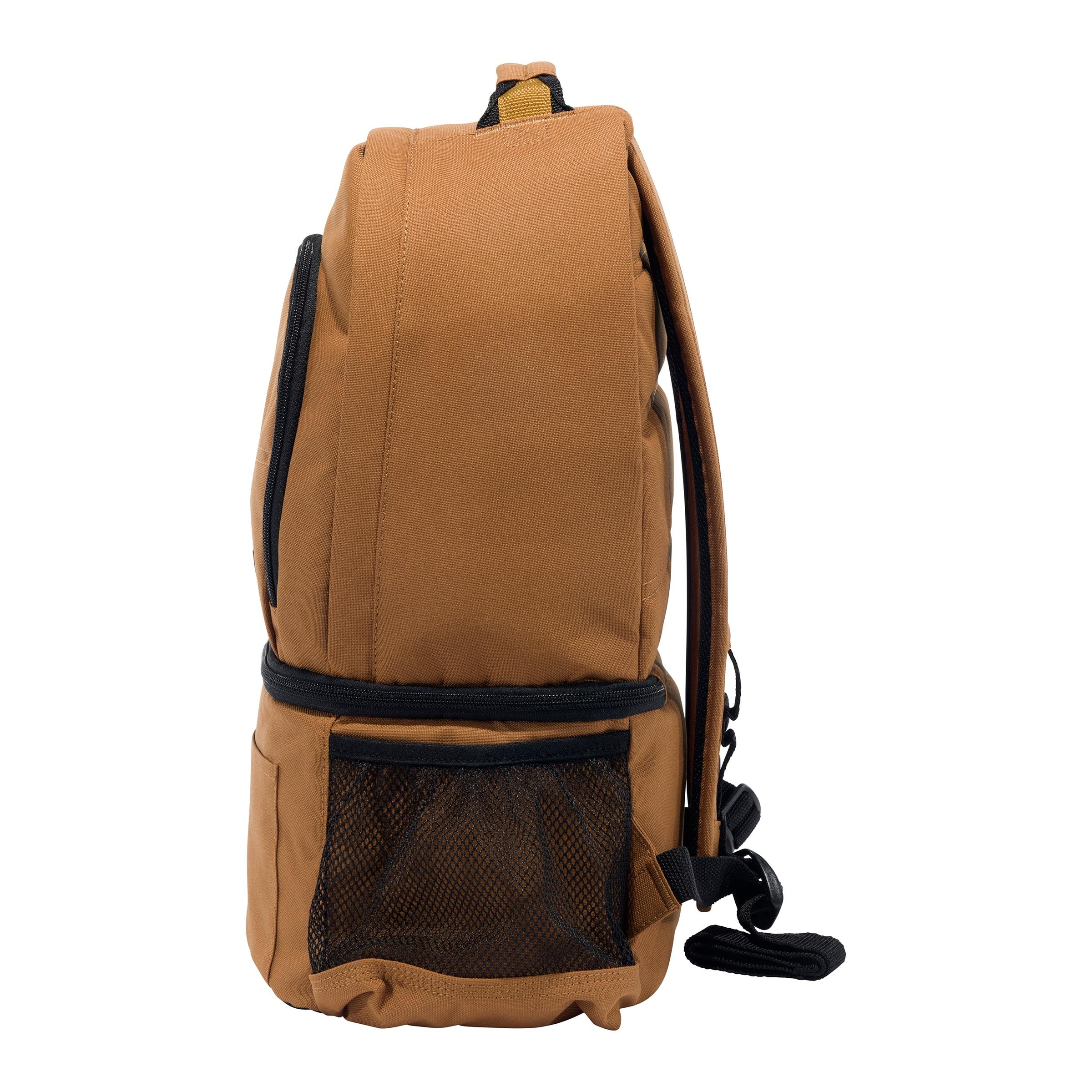 Durable Brown Polyester Insulated Cooler Backpack with Multiple Compartments