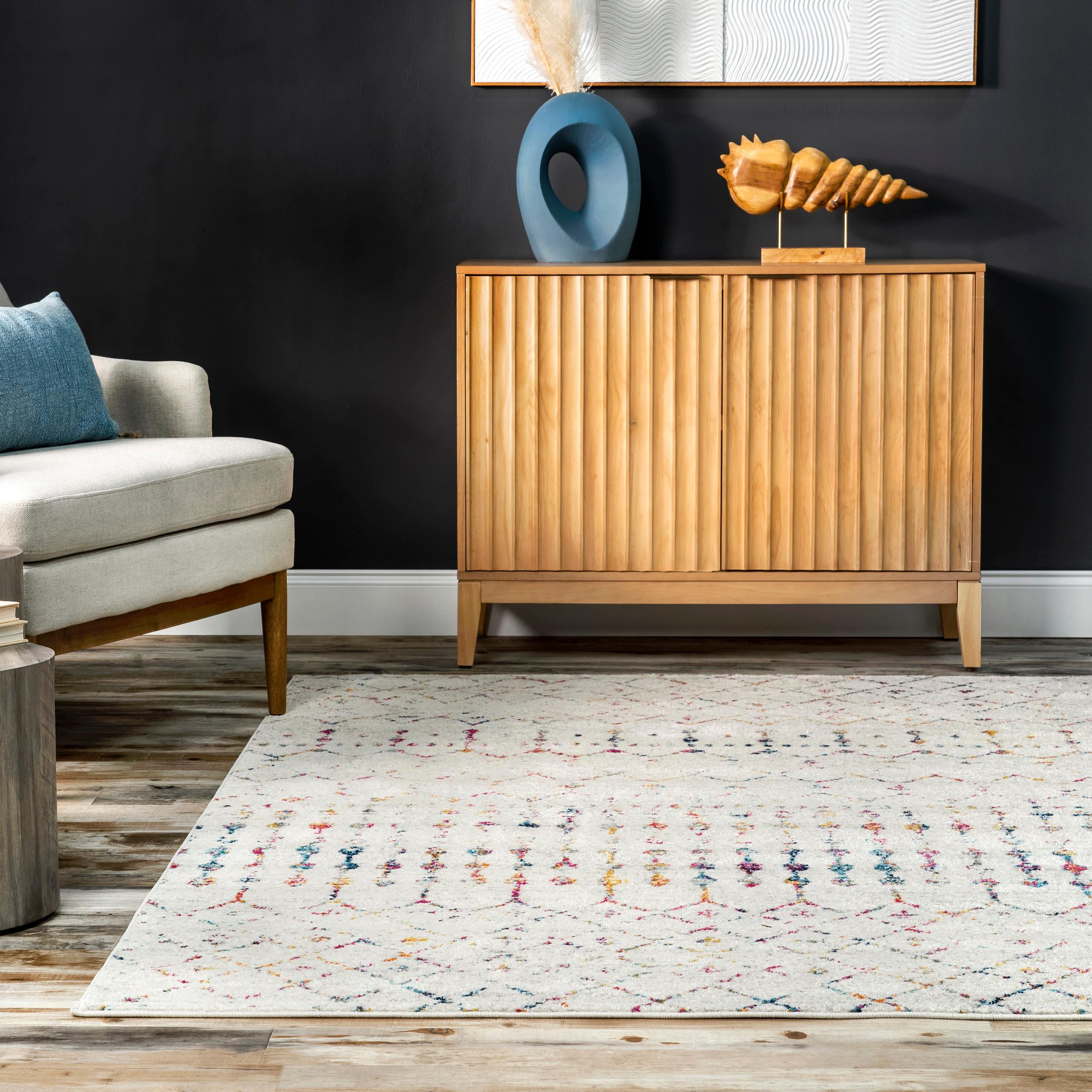 nuLOOM Moroccan Blythe Light Multi 8' x 10' Transitional Area Rug