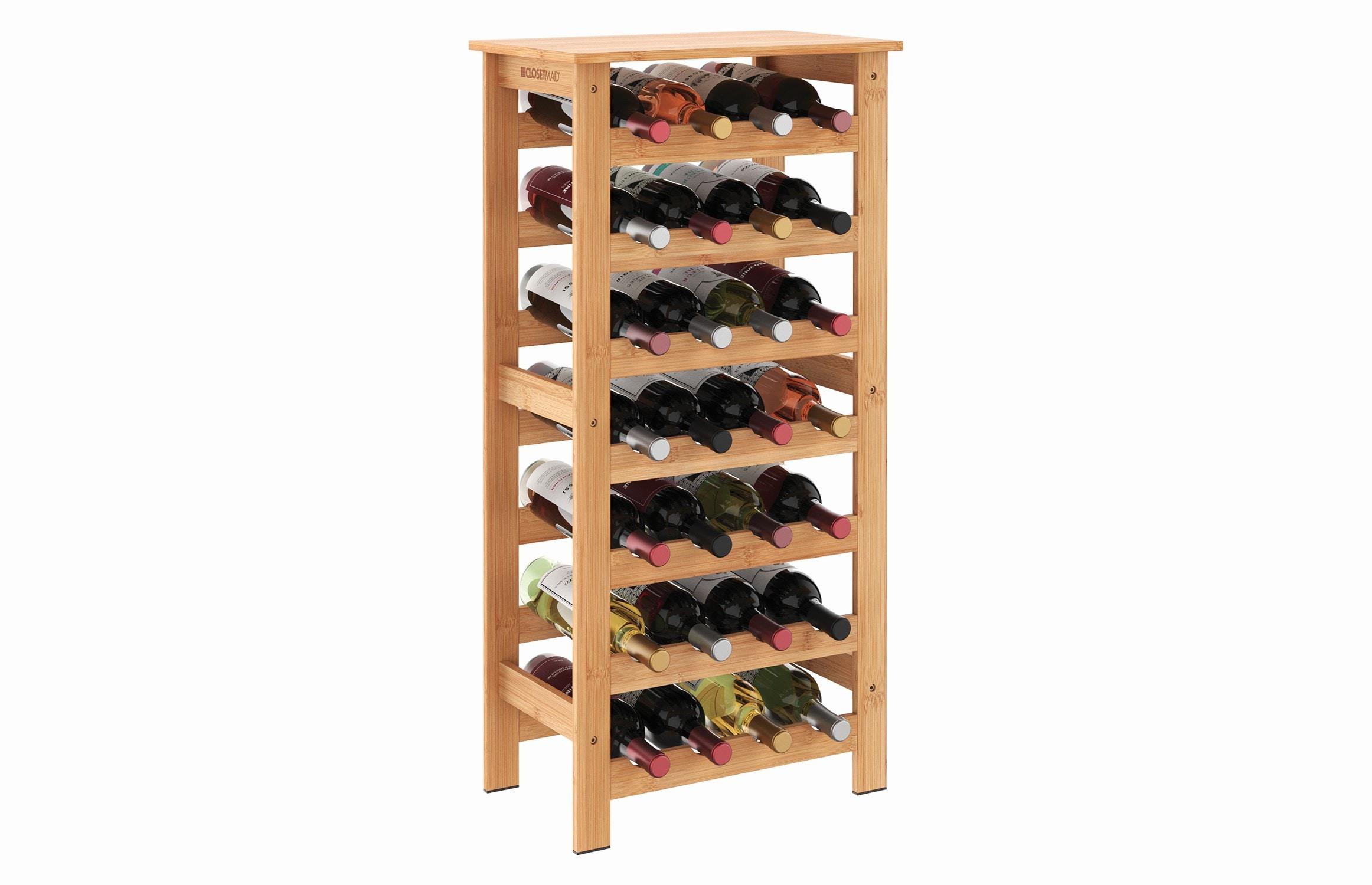 Bamboo 28 Bottle Wine Rack