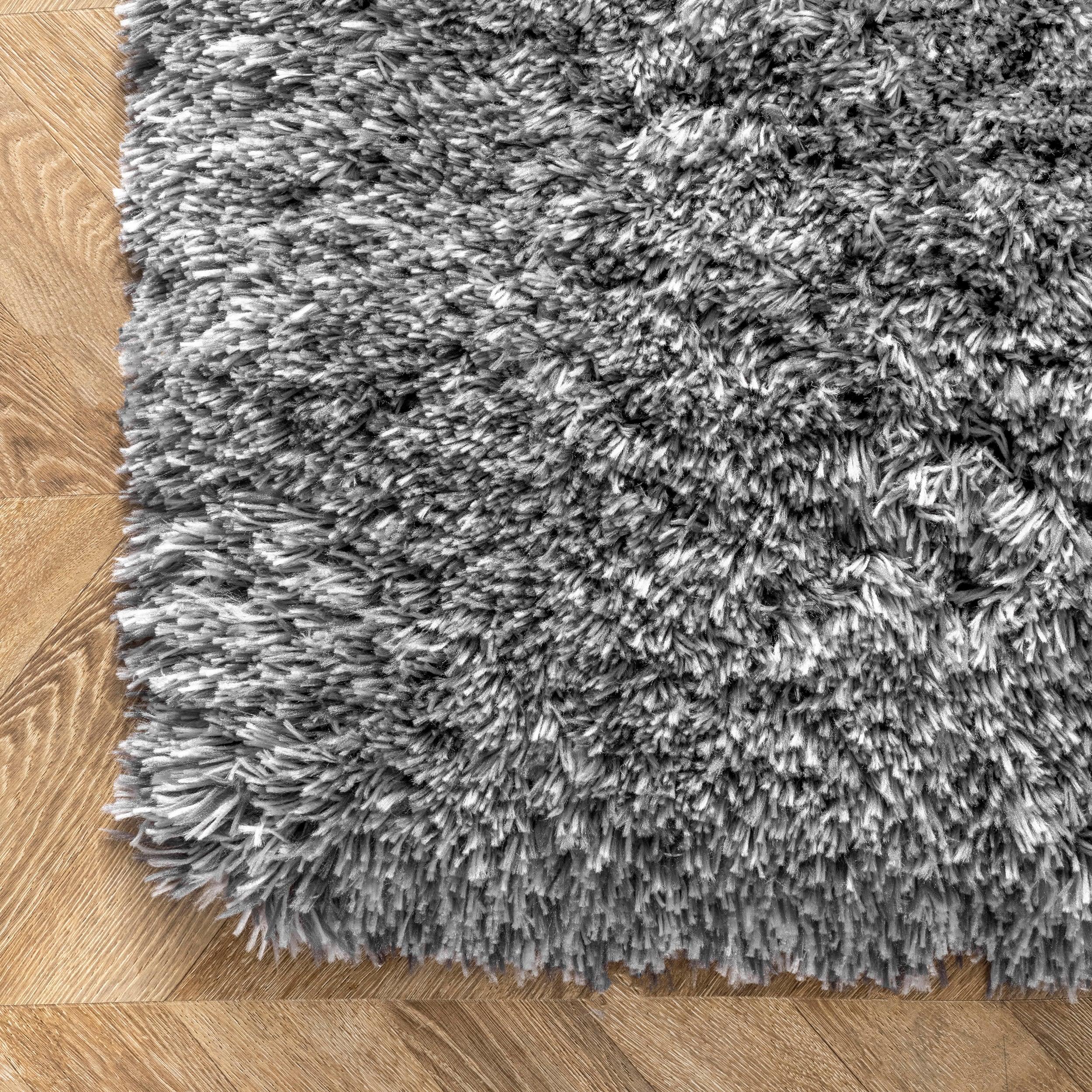 3'x5' Hand Tufted Kristan Shag Area Rug Gray - nuLOOM: Modern High Pile Rectangle, Indoor Polyester Rug