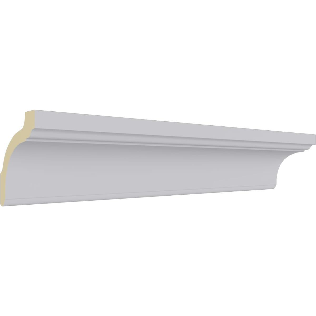 3 1/2"H x 3 3/8"P x 4 7/8"F x 94 1/2"L Holmdel Traditional Smooth Crown Moulding