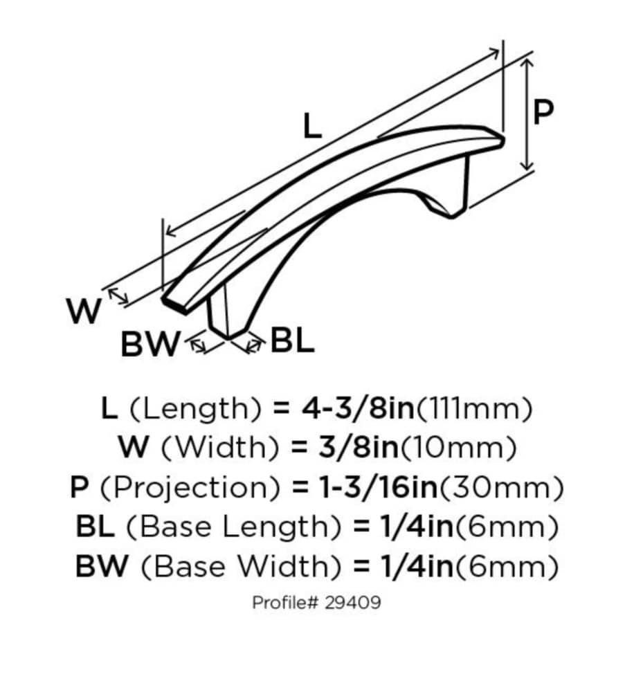 Essential'Z 3" Center to Center Arch Pull