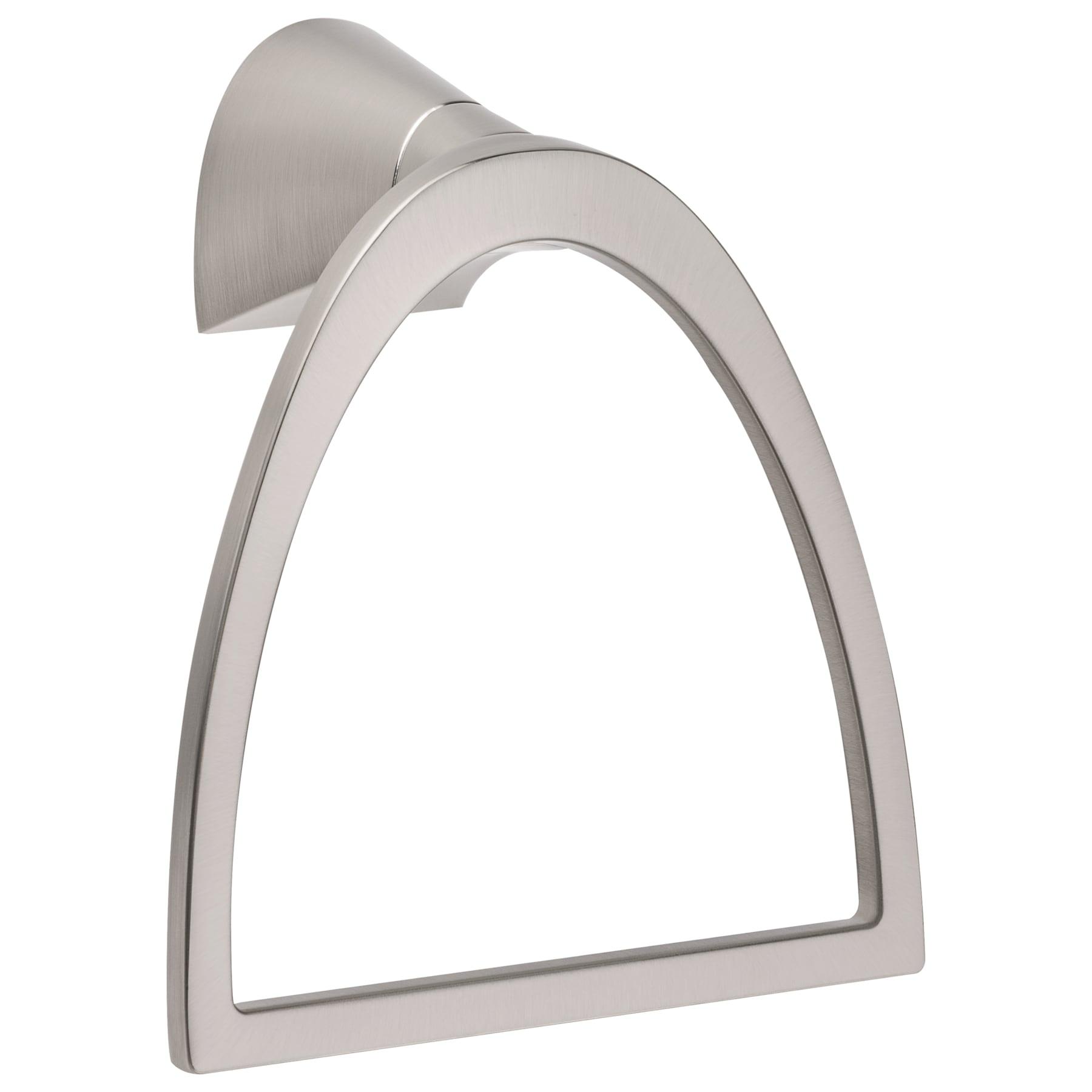 Pfister Karci Towel Ring, Hand Towel Holder for Bathroom, Wall-Mounted, Screw-In, Spot Defense Brushed Nickel Finish, BRBKA0GS