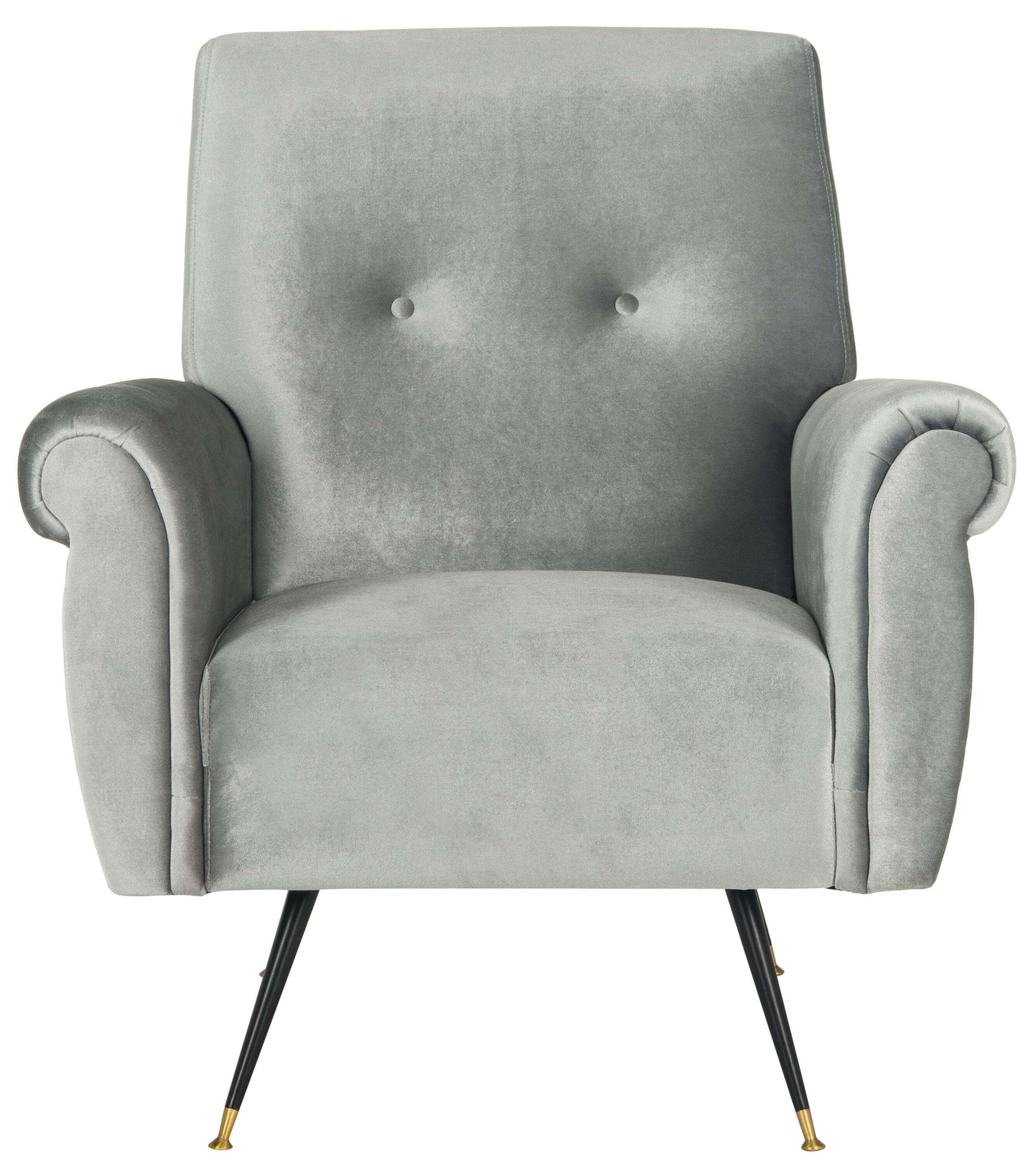 Mira Accent Chair - FOX6285 - Light Grey - Safavieh
