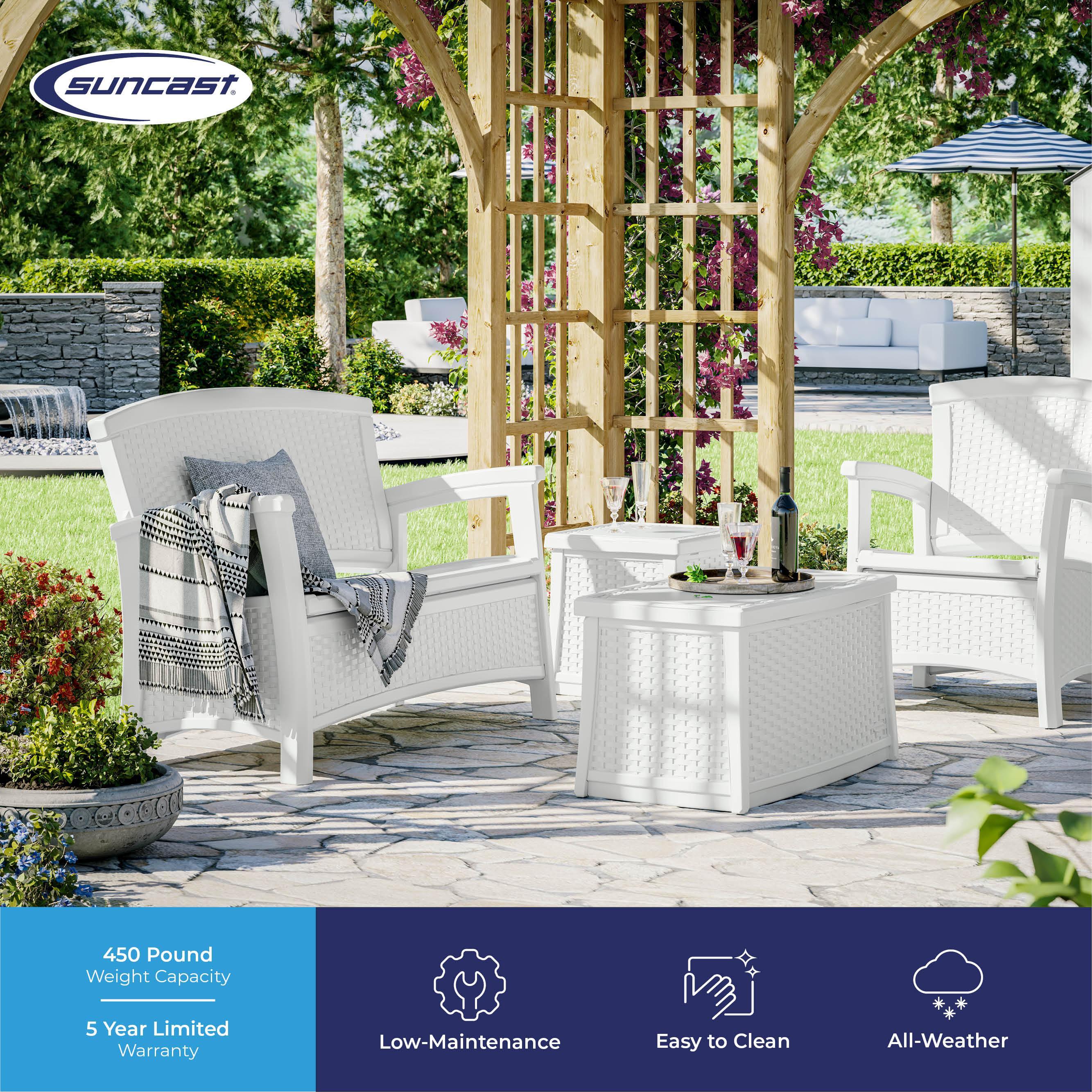 Suncast Elements 47'' Resin Outdoor Loveseat