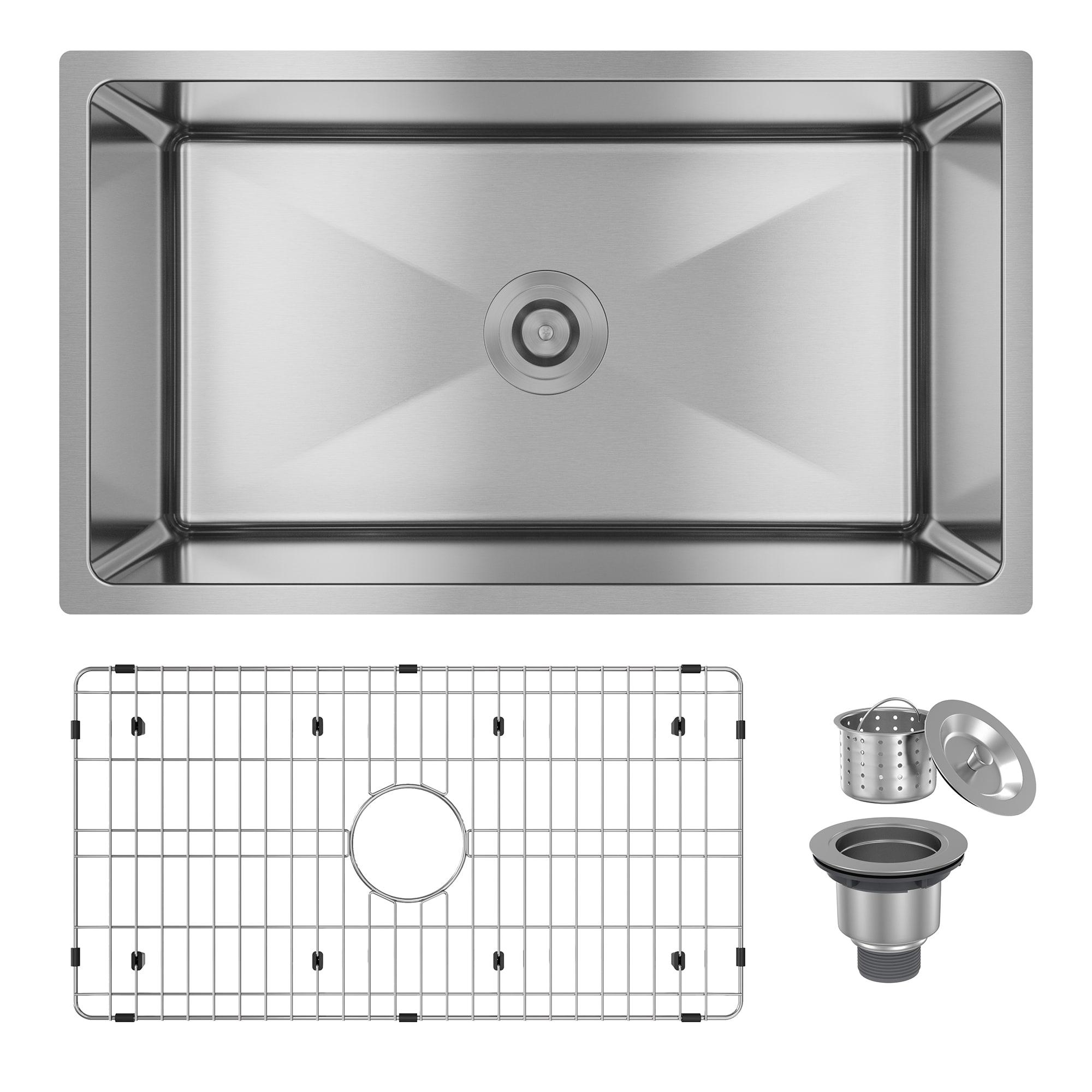 33'' L Drop-In Single Bowl Stainless Steel Kitchen Sink