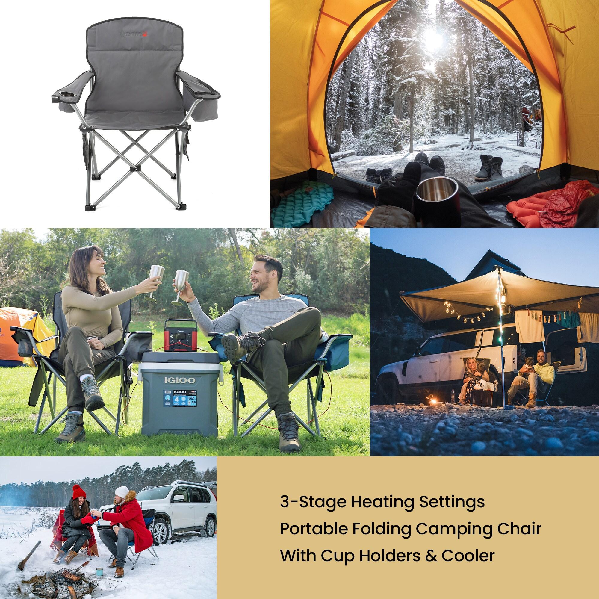 Folding Camping Chair with Cushions