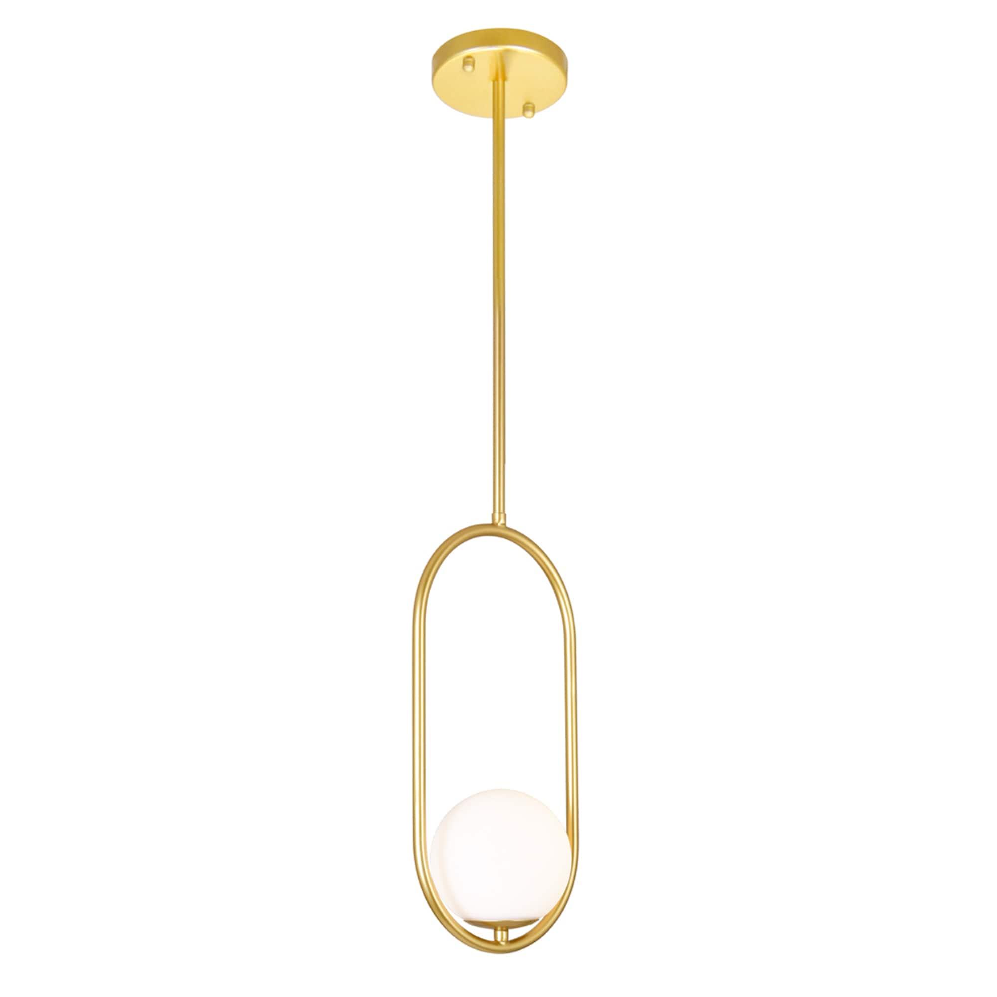 CWI Lighting Celeste 1 Light Contemporary Metal Mini Pendant in Gold