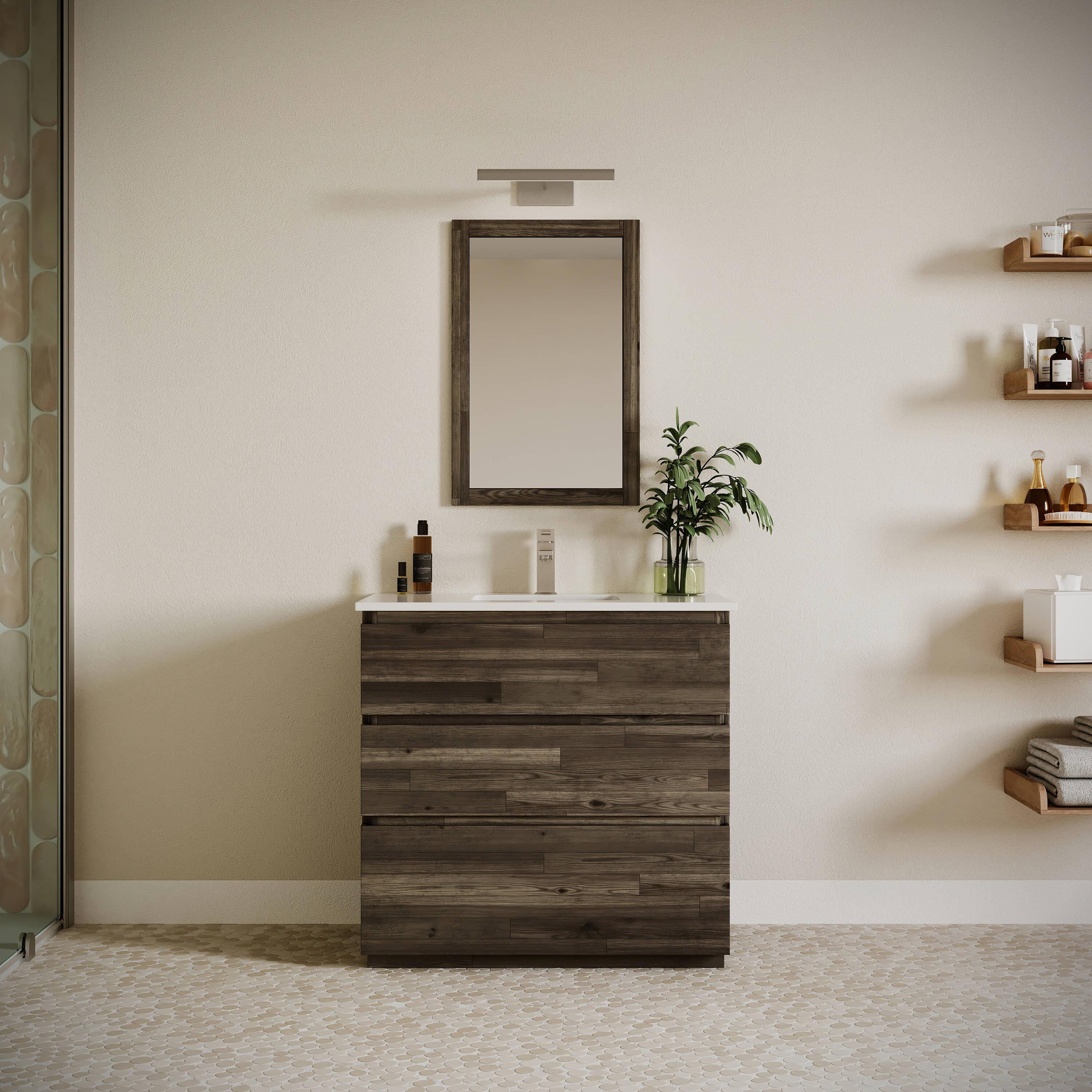 Fresca Formosa 35" Free-Standing Single Sink Bathroom Vanity Base Only