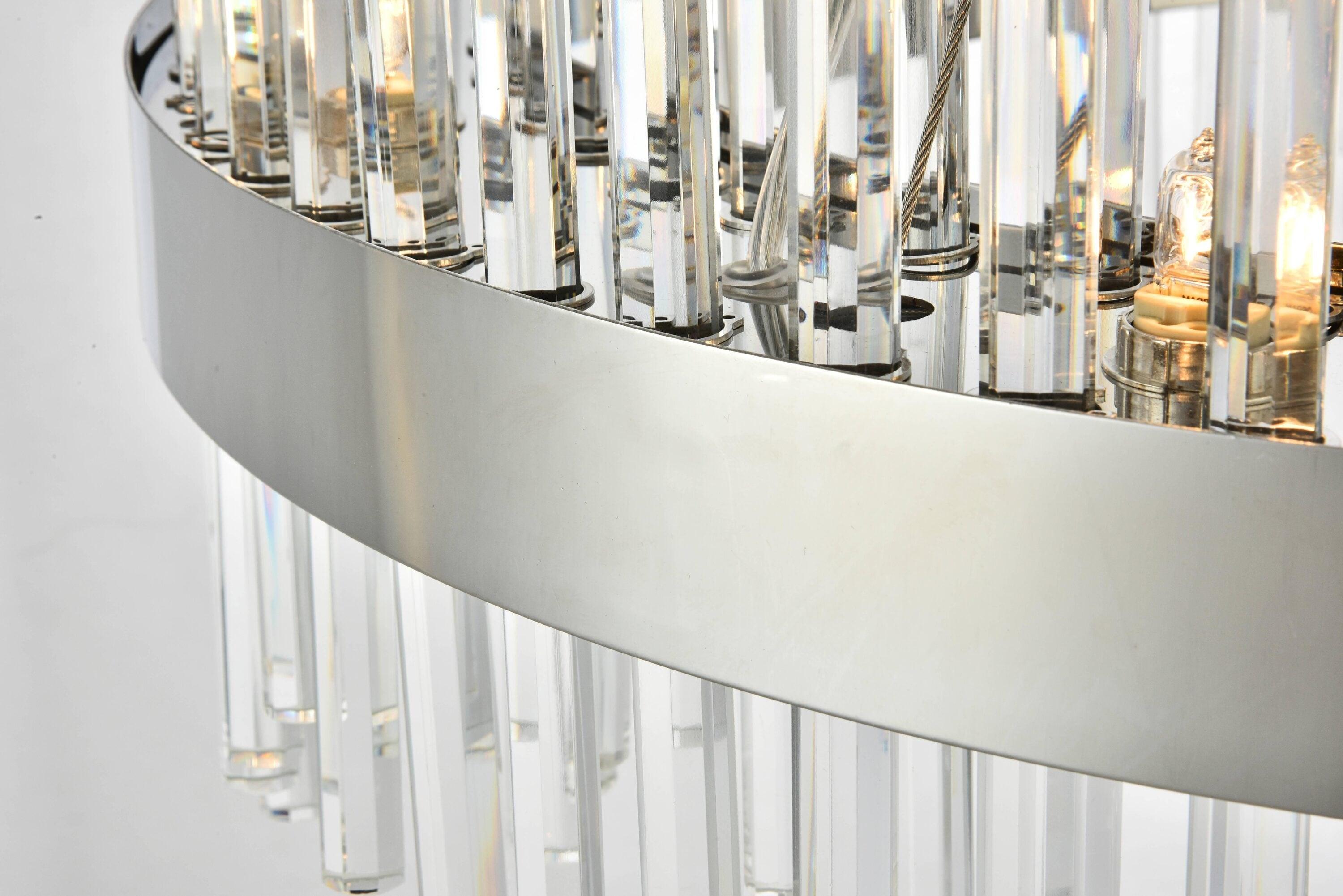 Elegant Lighting Dallas 16 Light Royal Cut Crystal Chandelier in Chrome