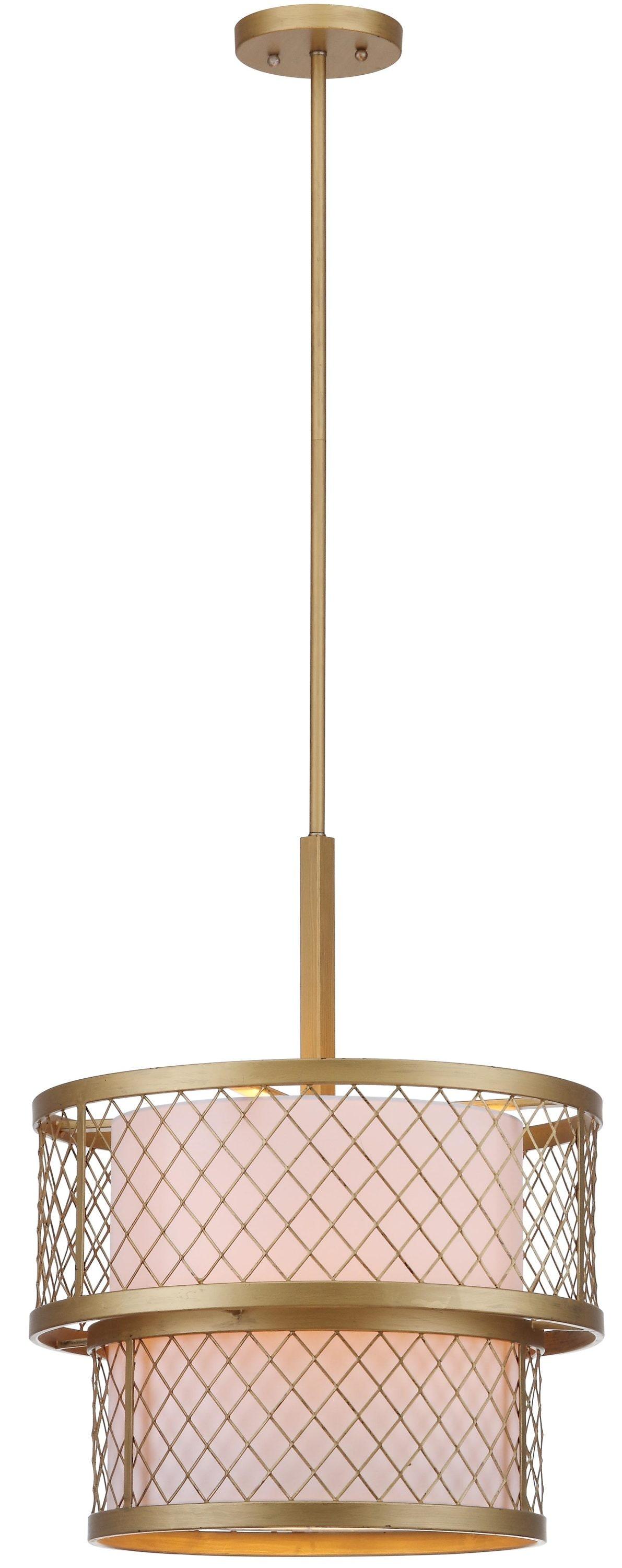 Evie Mesh Pendant Light - Antique Gold - Safavieh.