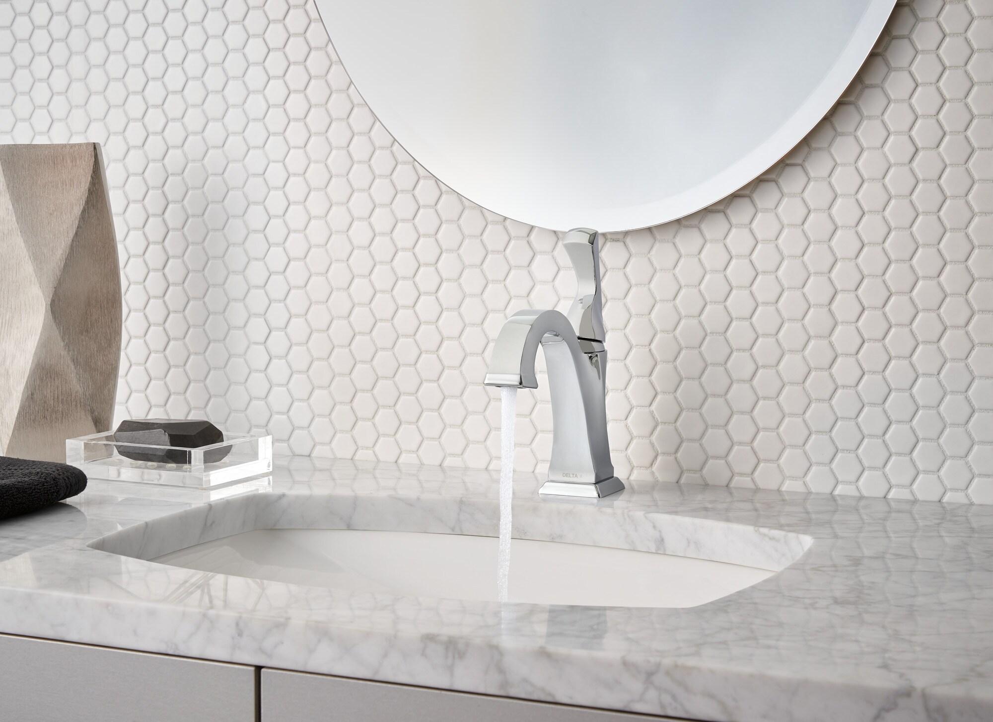 Dryden Single Hole Bathroom Faucet with Drain Assembly, Single Handle Bathroom Sink Faucet