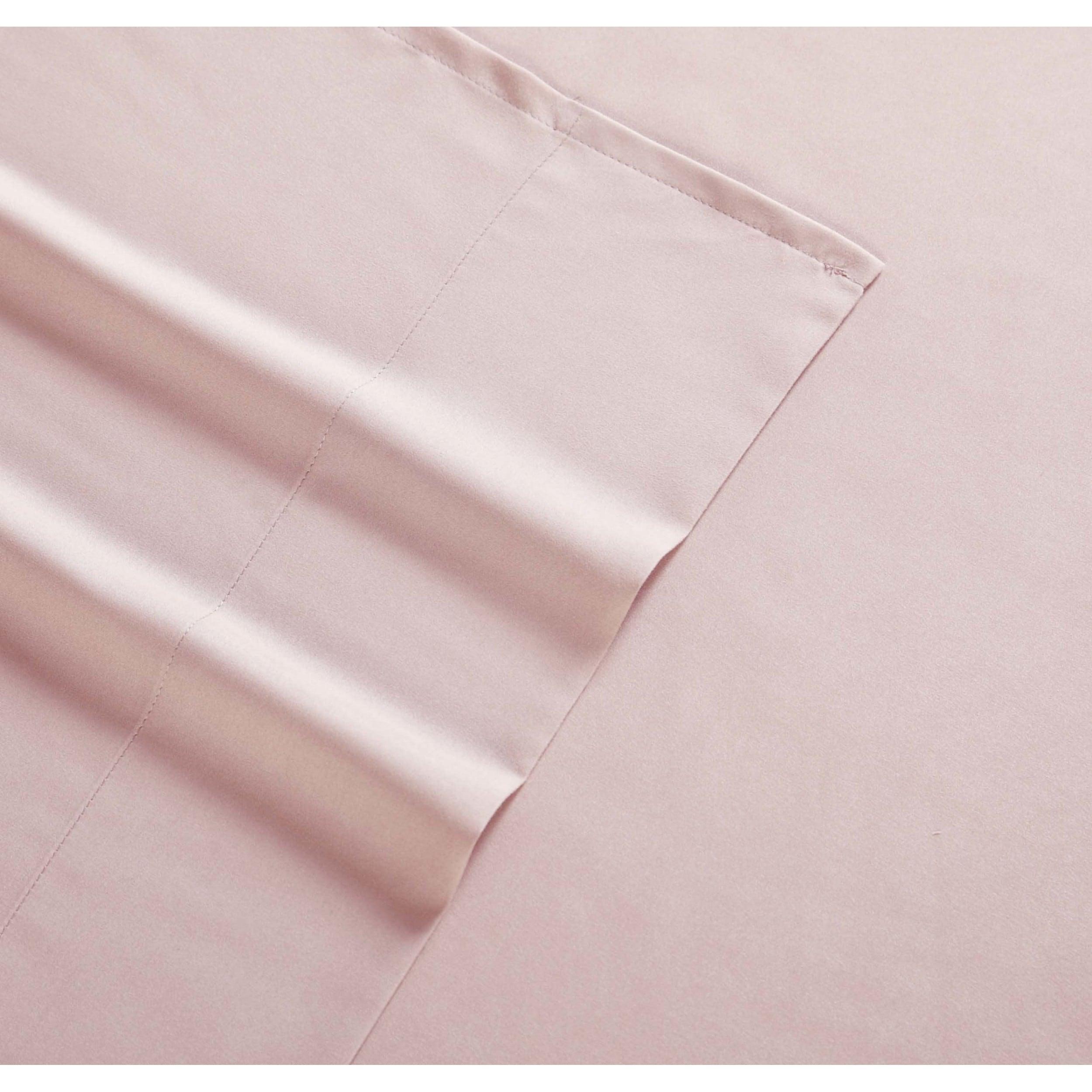 King Everyday Microfiber Solid Sheet Set Blush - Truly Soft