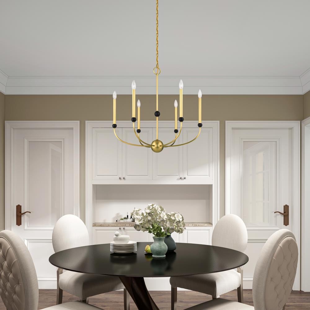 6 - Light Dimmable Chandelier