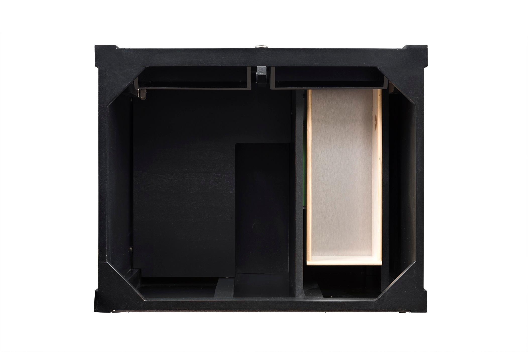 James Martin Vanities Brittany 30-Inches Black Onyx Bathroom Vanity Base Cabinet without Top