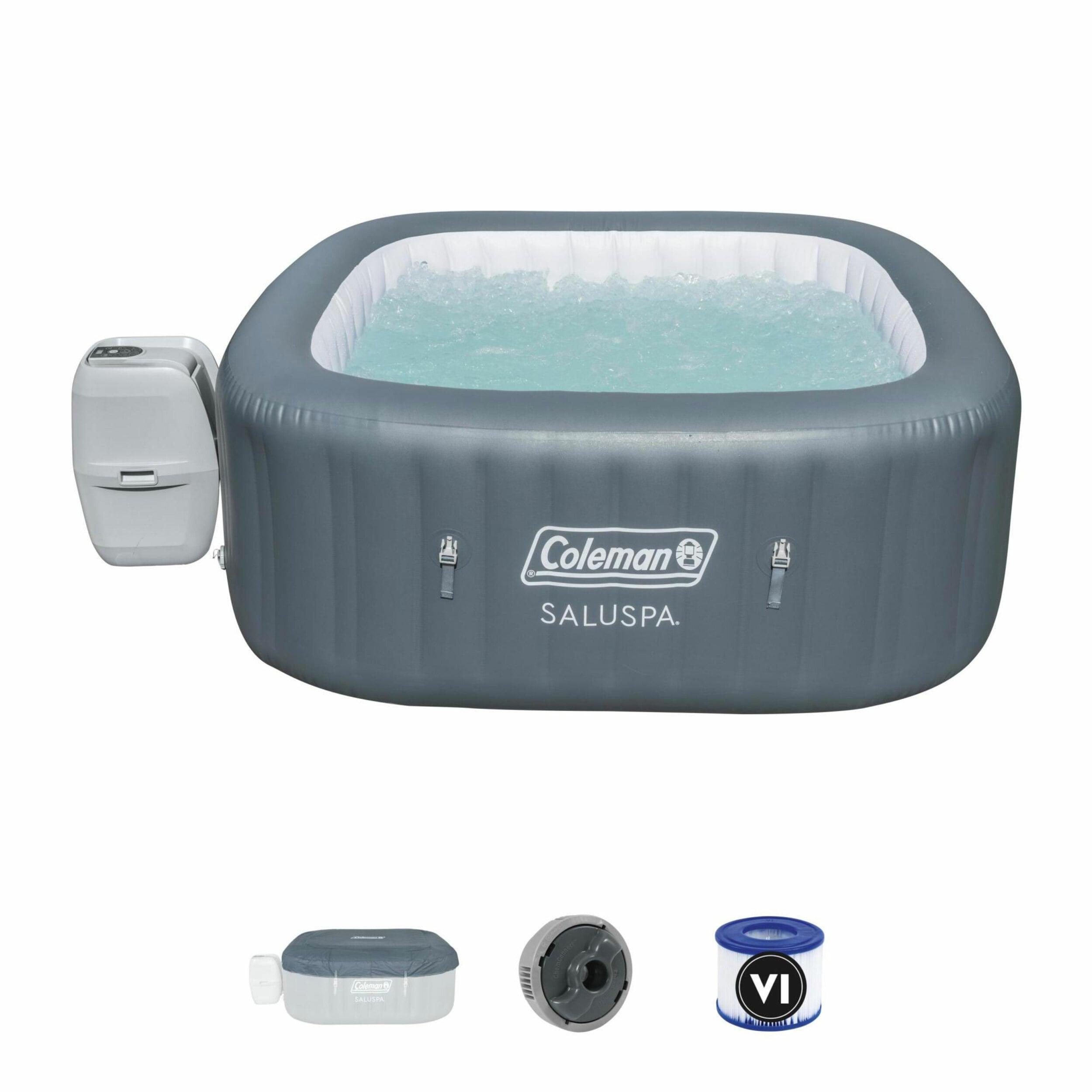 Bestway Bestway Coleman Hawaii Airjet Inflatable Hot Tub With Energysense Cover, Blue
