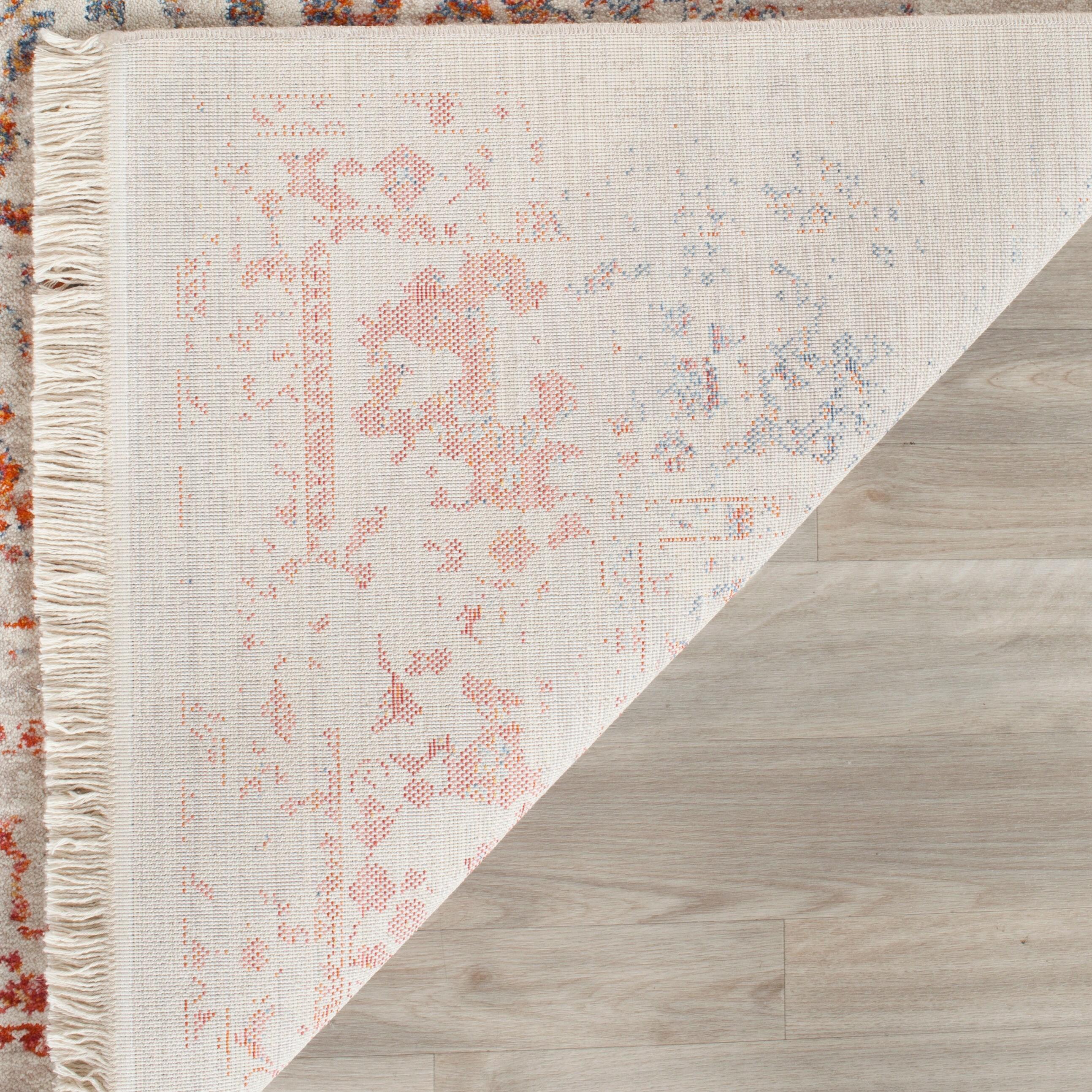 Vintage Persian VTP409 Power Loomed Indoor Runner Rug - Light Grey/Multi - 2'2"x10' - Safavieh.