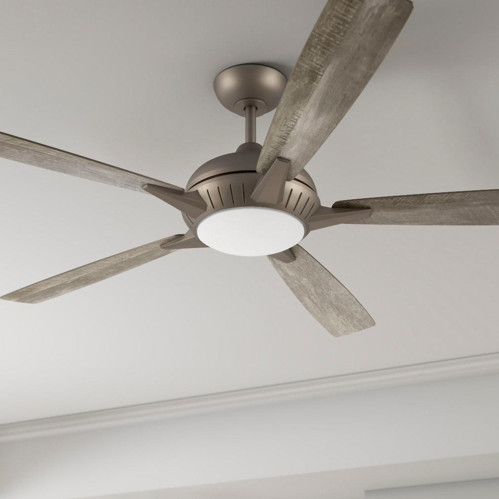 Minka Aire 60" Dyno 5 - Blade LED Smart Standard Ceiling Fan with Remote Control and Light Kit Included