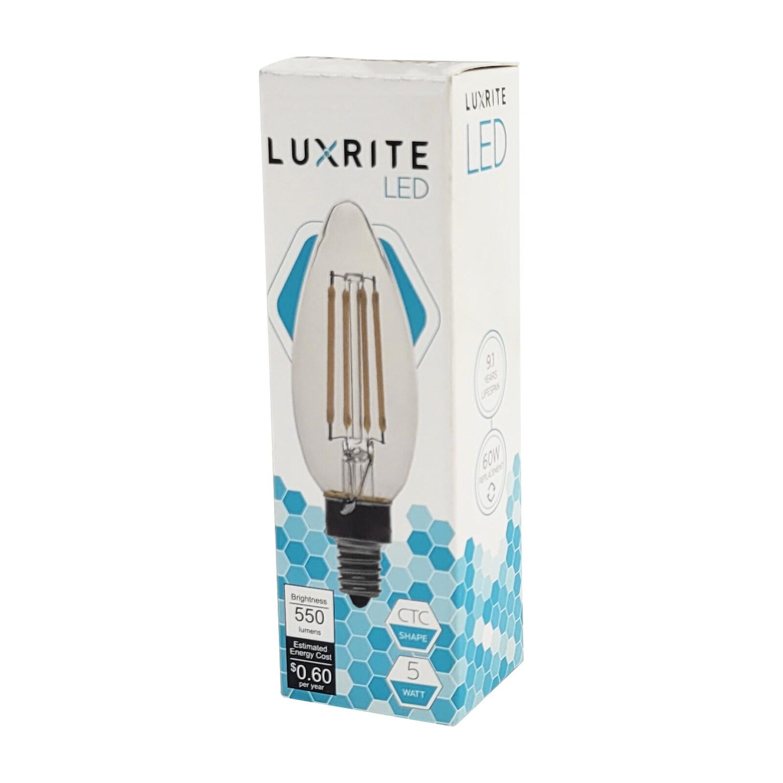 Equivalent E12/Candelabra Dimmable 2700K LED Bulb