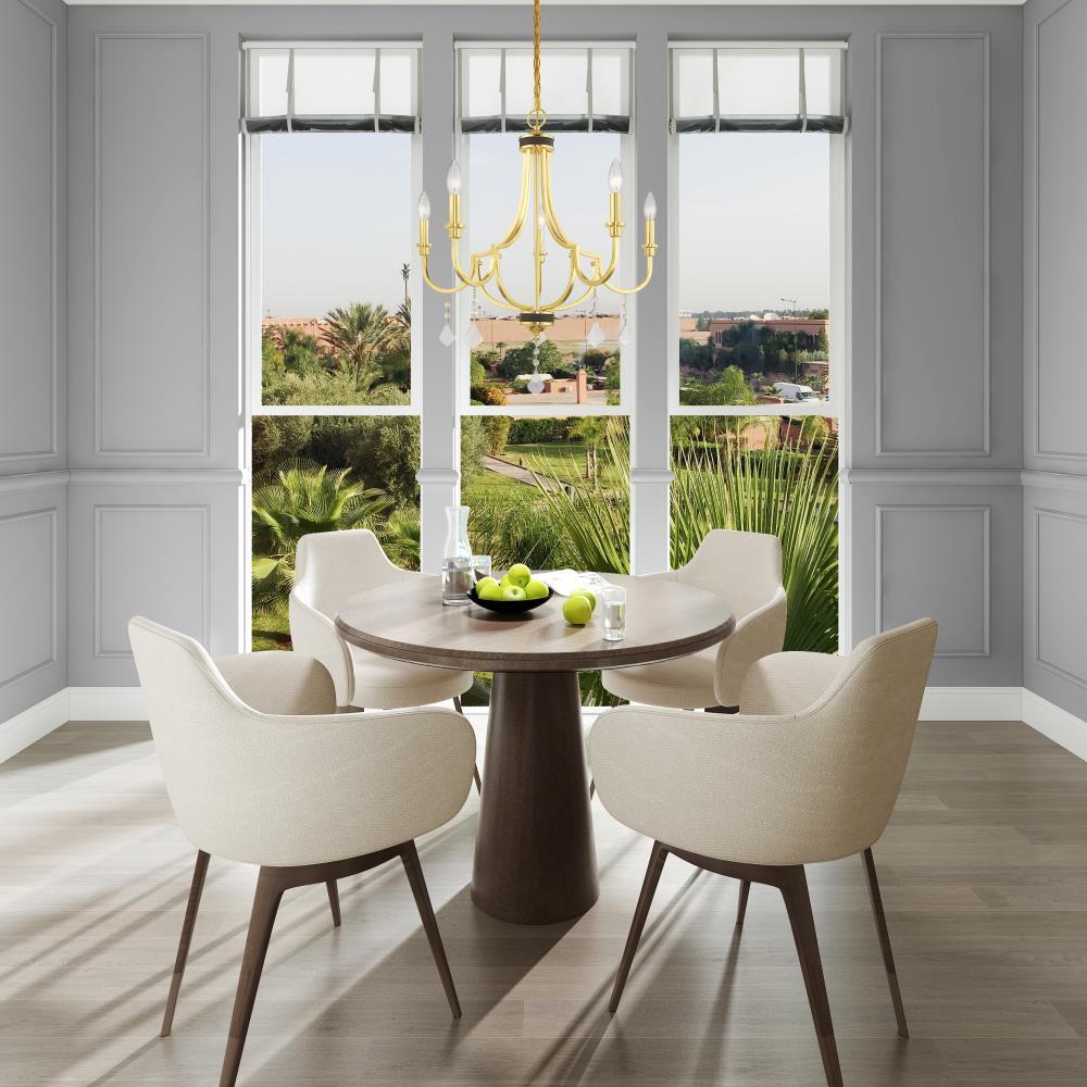 Livex Lighting Glendale 5 - Light Chandelier in  Polished Brass