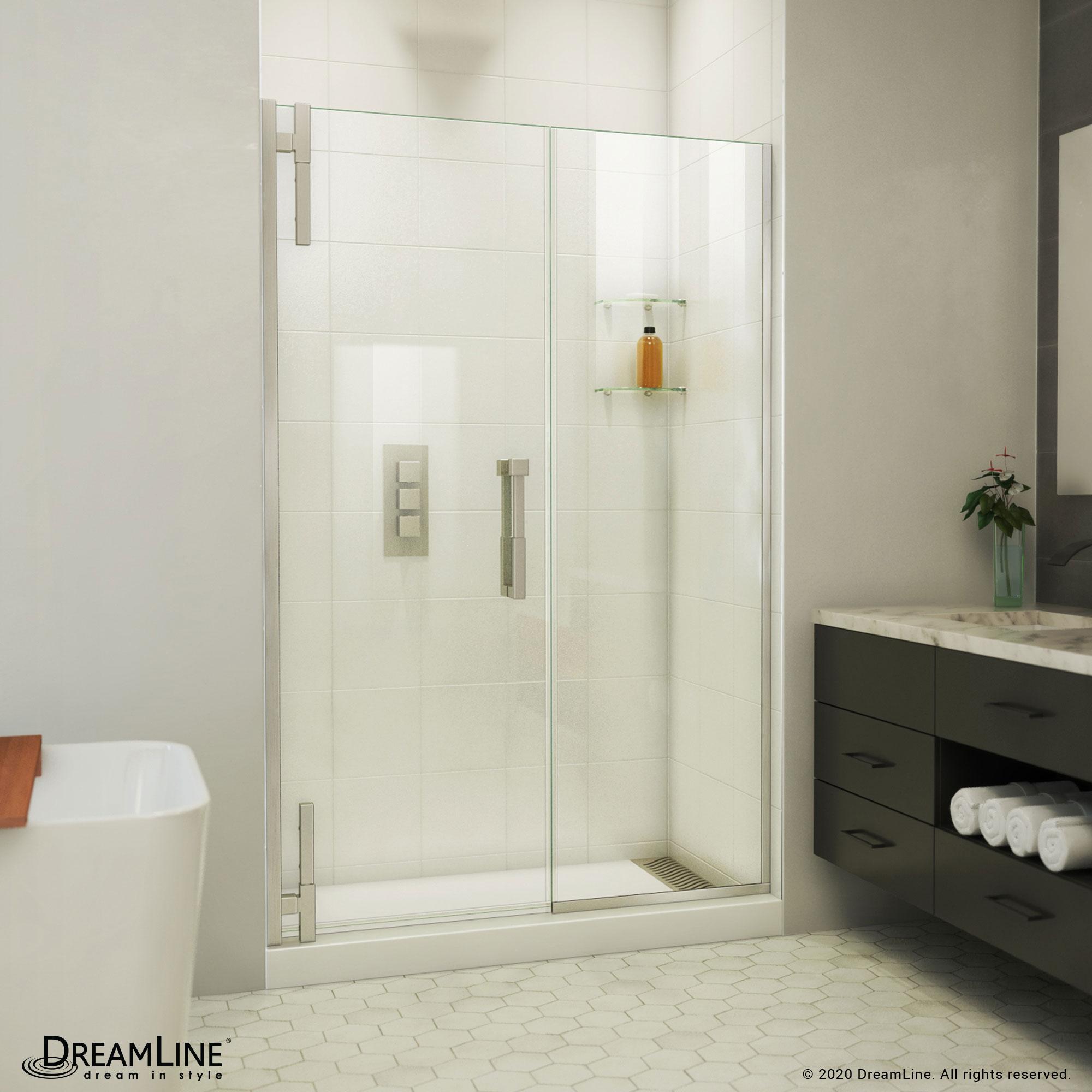 DreamLine Ascend 56 1/2-57 1/2 in. W x 72 in. H Frameless Pivot Shower Door