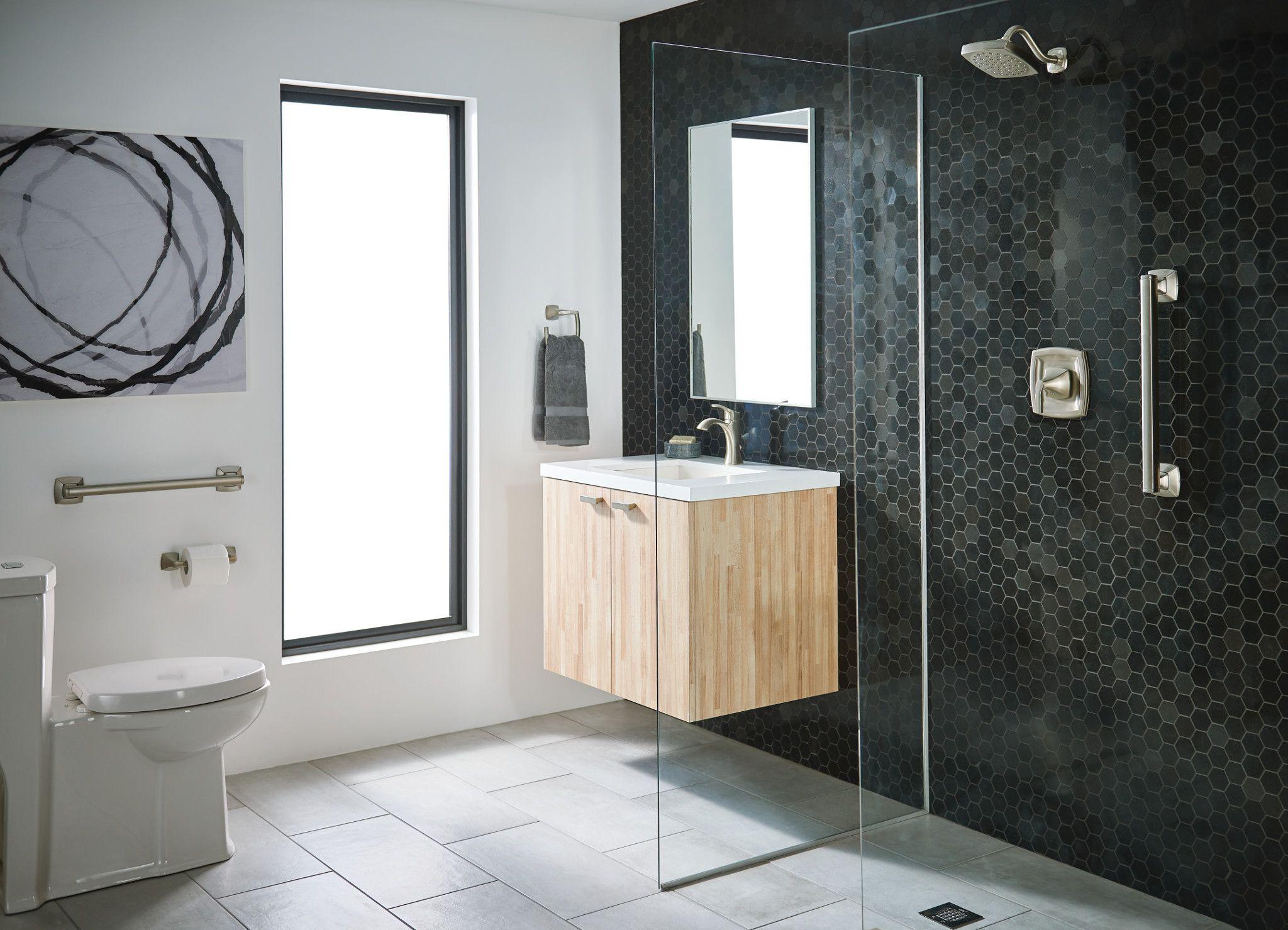 Moen Moen Voss Stainless Steel Transitional Bathroom Grab Bar YG5124CH