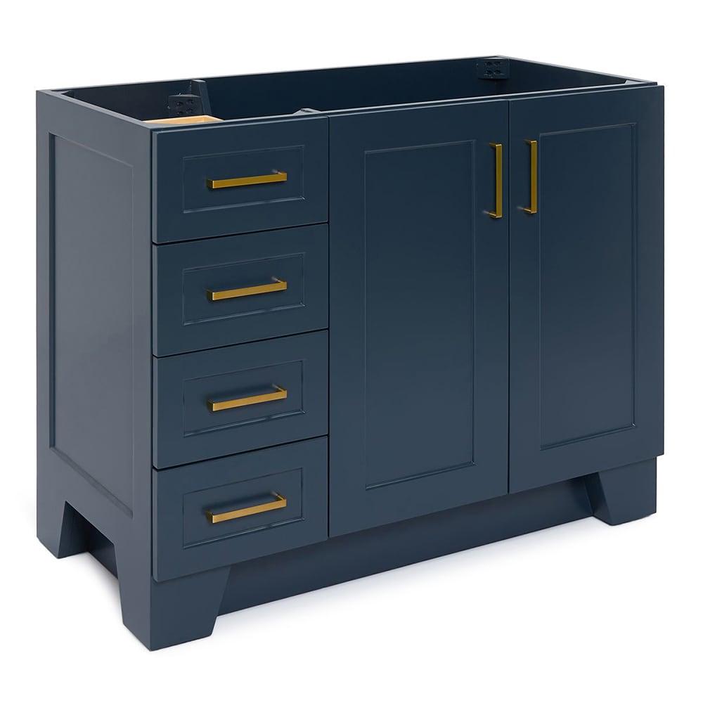 Ariel Bath ARIEL TAYLOR 42 IN. LEFT OFFSET SINGLE SINK BASE CABINET IN GREY & Reviews | Perigold