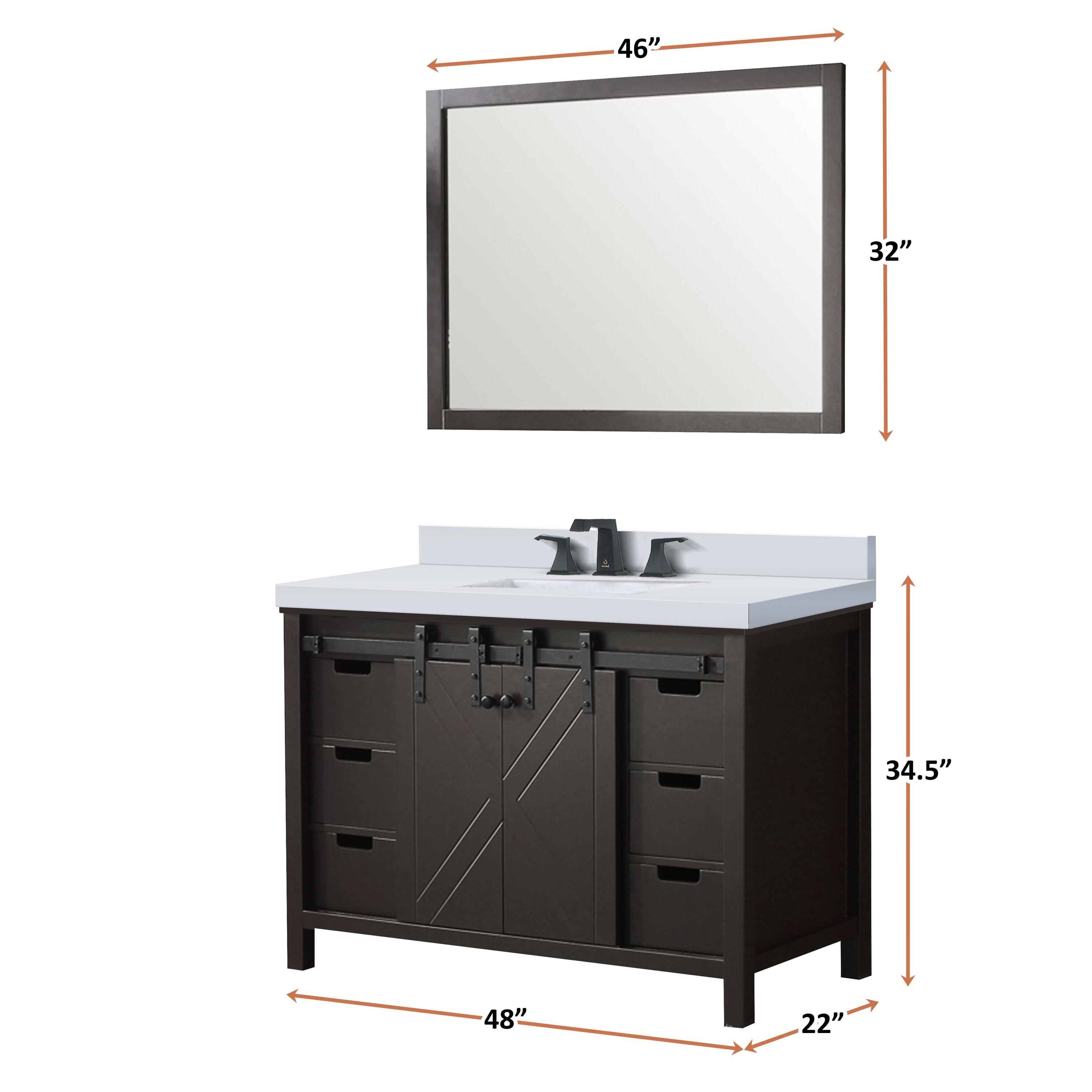 Marsyas 48 in W x 22 in D Bath Vanity