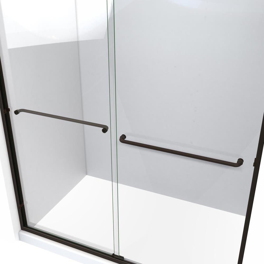 Ese 66" W x 70.38" H Bypass Semi-Frameless Shower Door
