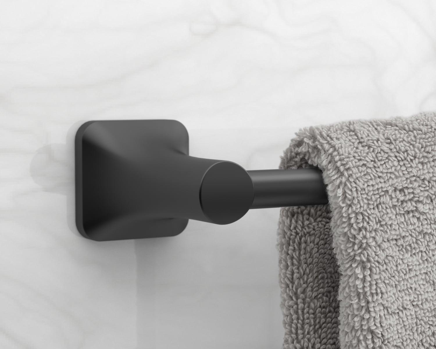 Moen Banbury Y2686BL Towel Ring, 6 in Dia Ring, Aluminum/Zinc, Matte, Wall Mounting