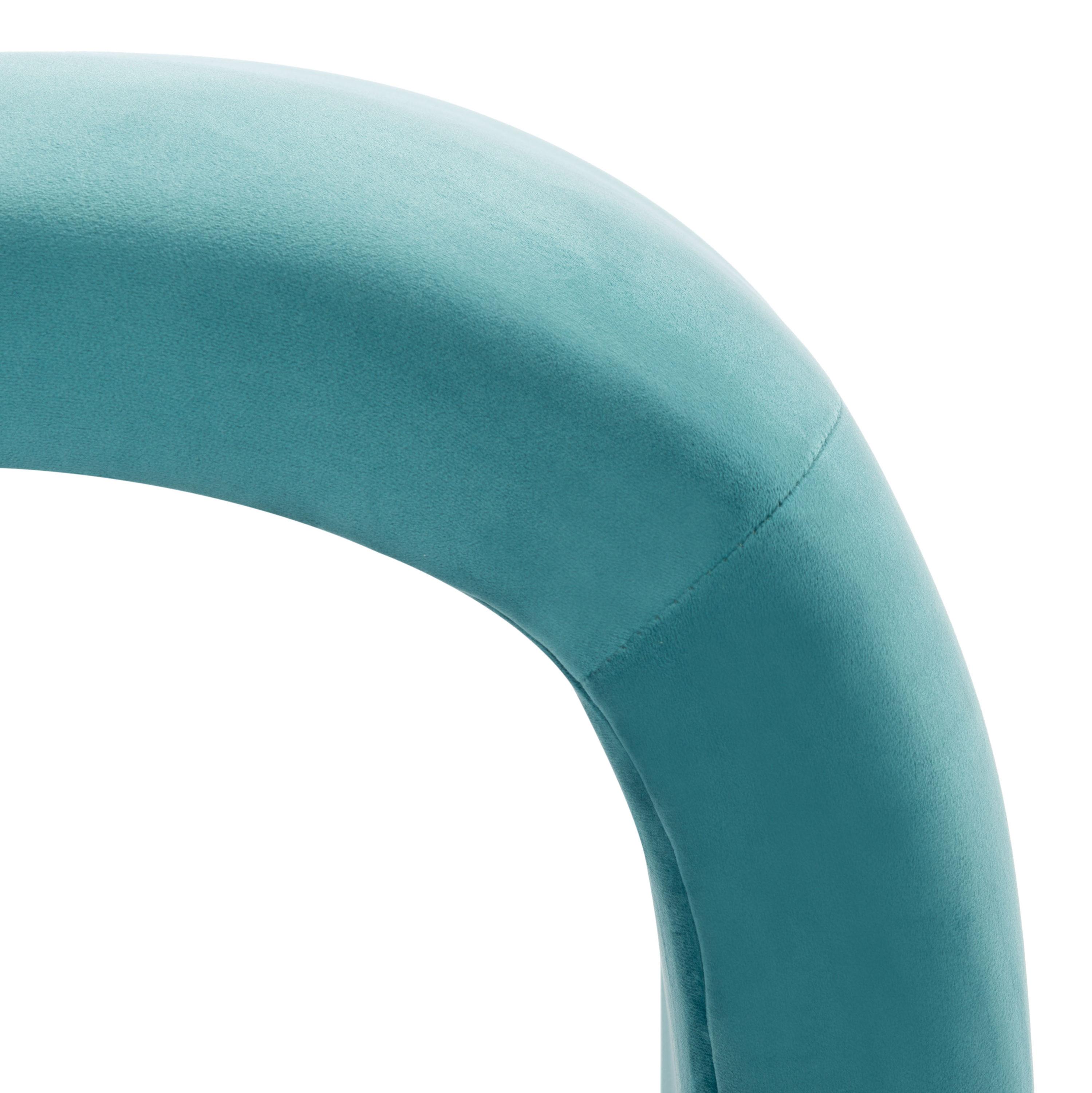 Kibo Ottoman - Sea Blue - Safavieh
