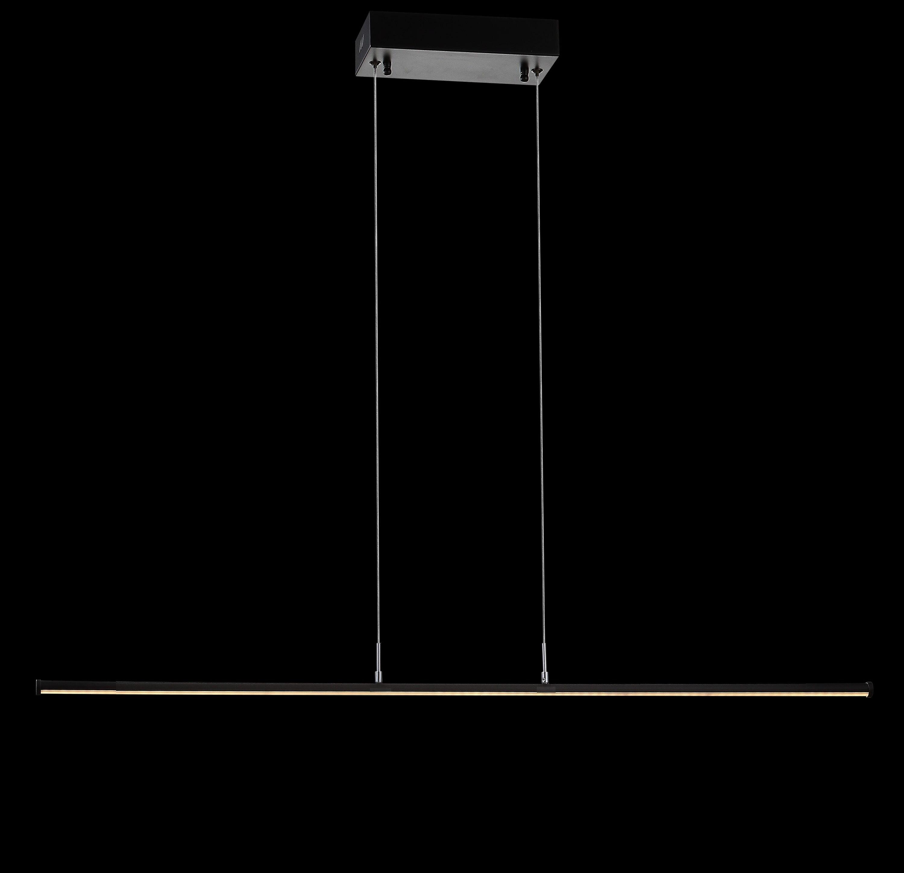 Conley 39.5" Dimmable Adjustable Integrated LED Metal Linear Pendant, Black