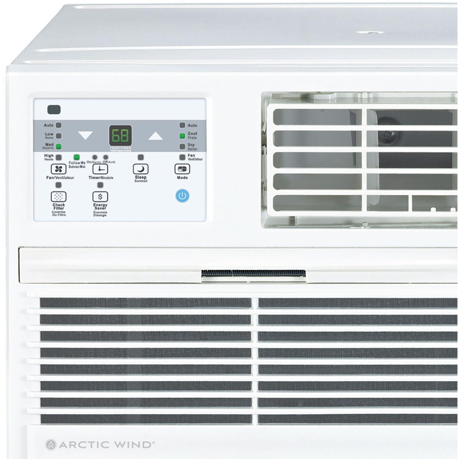 Arctic Wind 12000 BTU Through The Wall Air Conditioner for 550 Square Feet with Heater and Remote Included