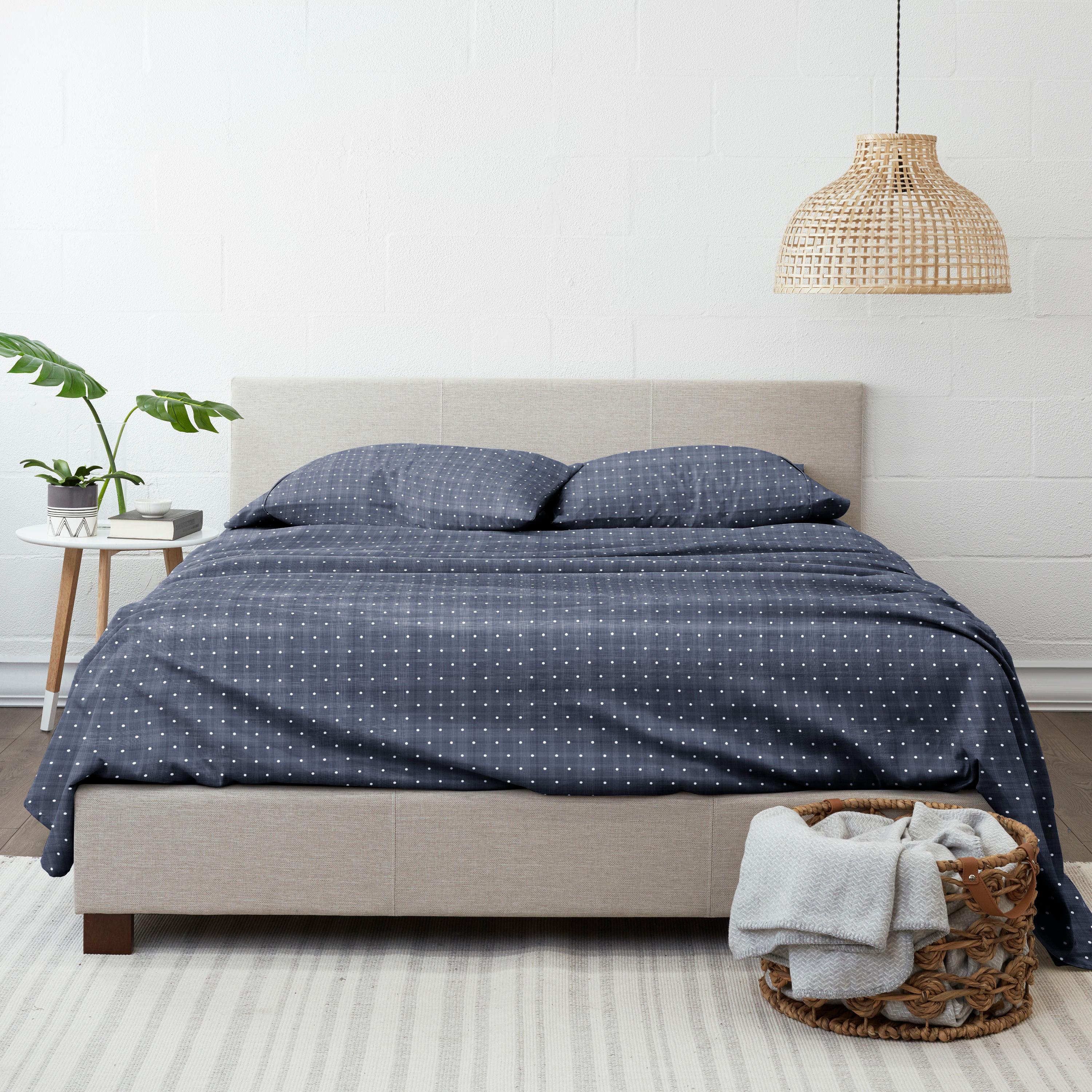 IEnjoy Home Simply Soft™ Polka Dots Microfiber Sheet Set & Reviews | Wayfair