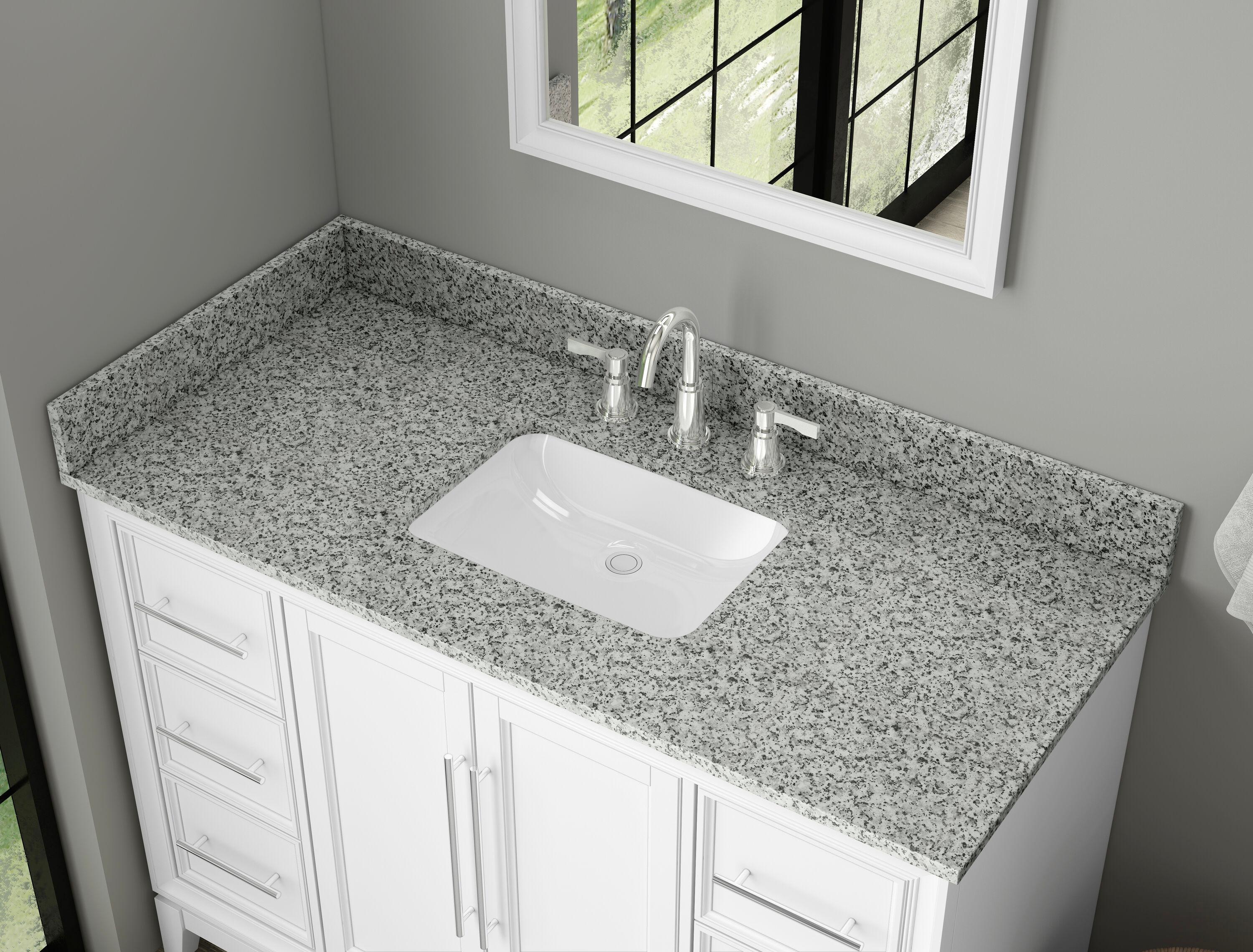 49 in. W Natural Grey Granite Backsplash (2pcs of 24.5in)