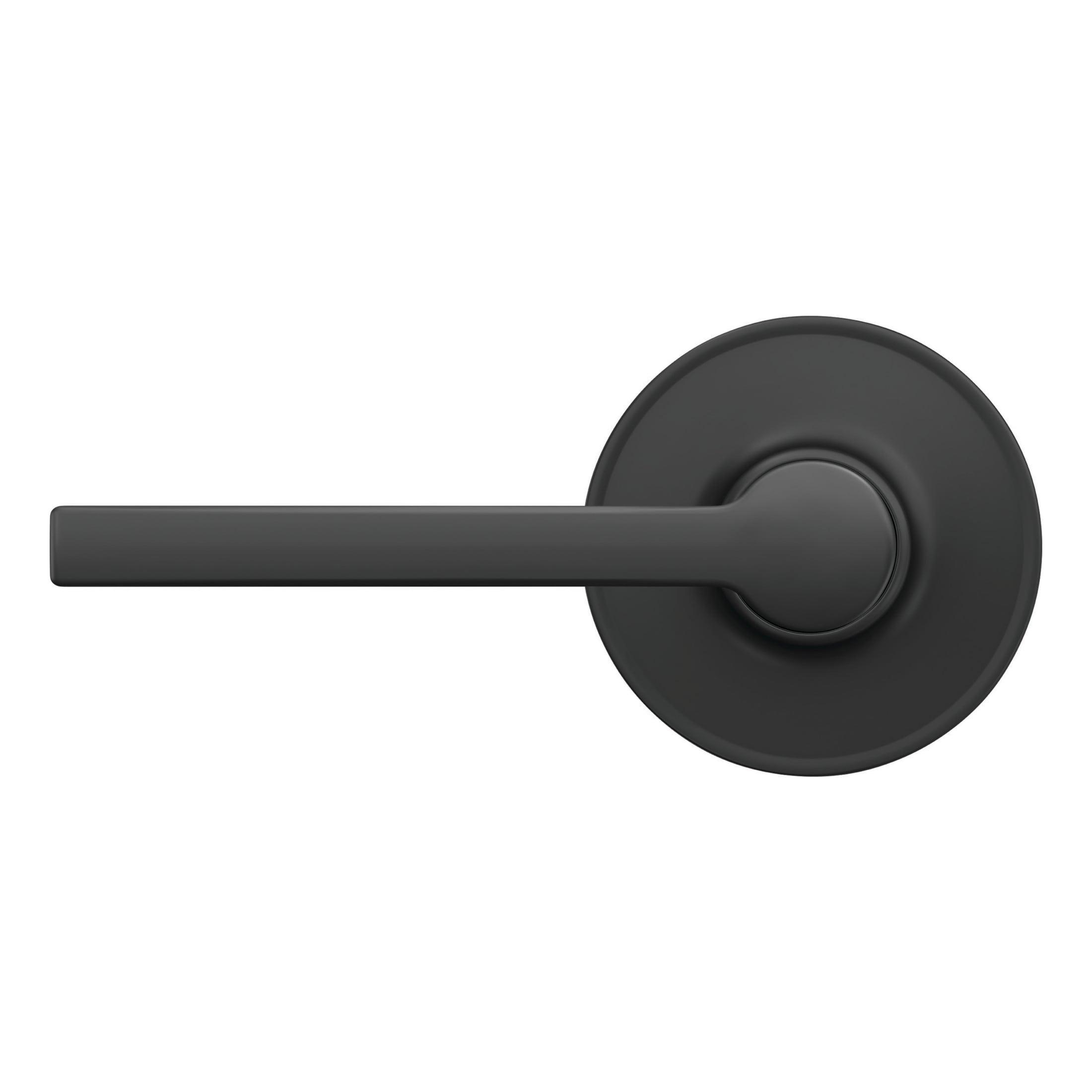 Schlage Latitude Matte Black Passage Lever Right or Left Handed