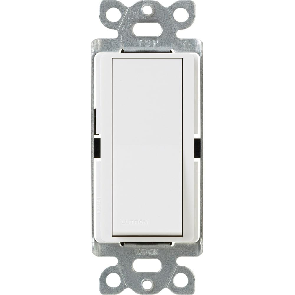 Lutron 01613 - CA-1PS-WH CLARO ACC SINGLE POLE SWITCH 15A WHITE Toggle Light Switch