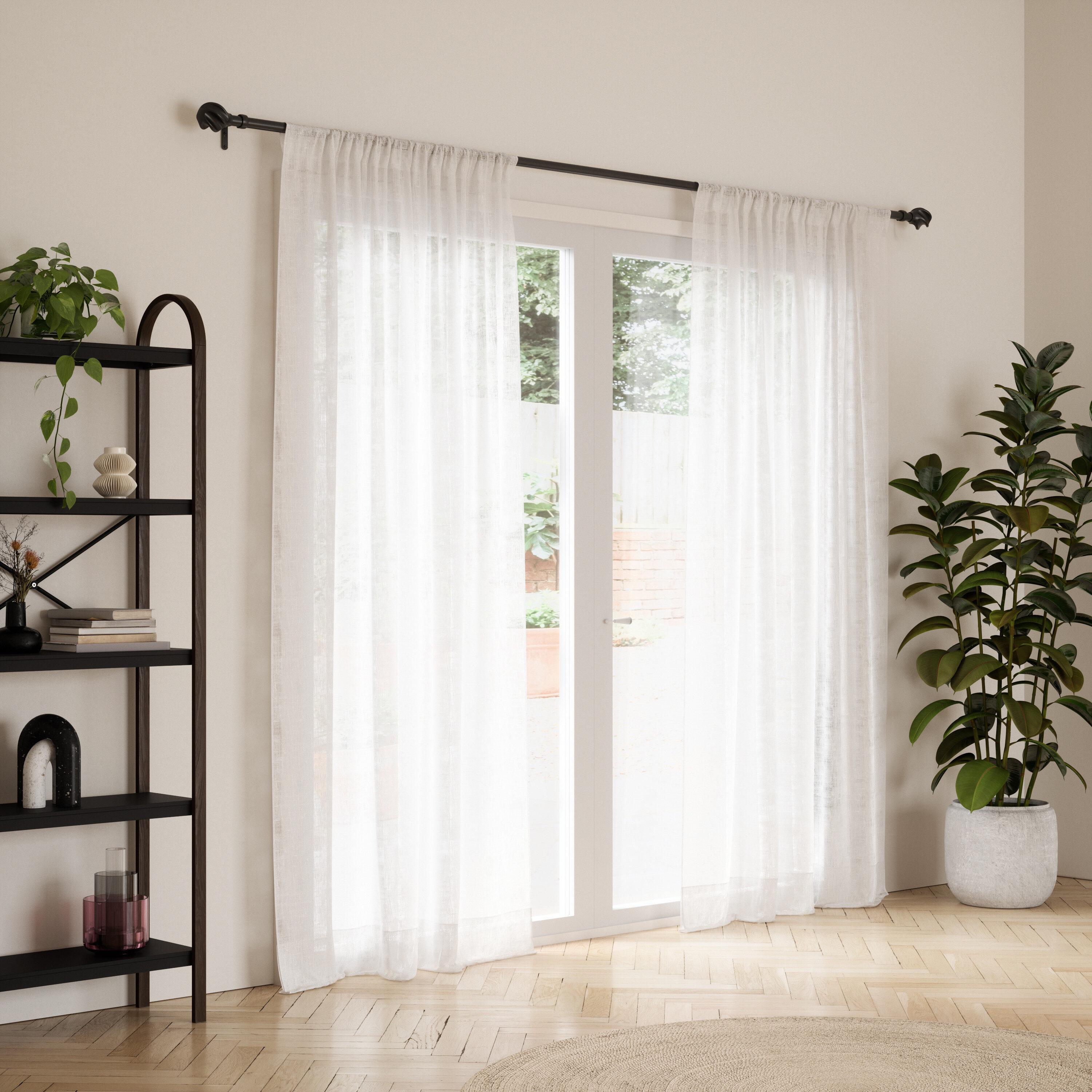 Umbra Steel Adjustable Single Curtain Rod