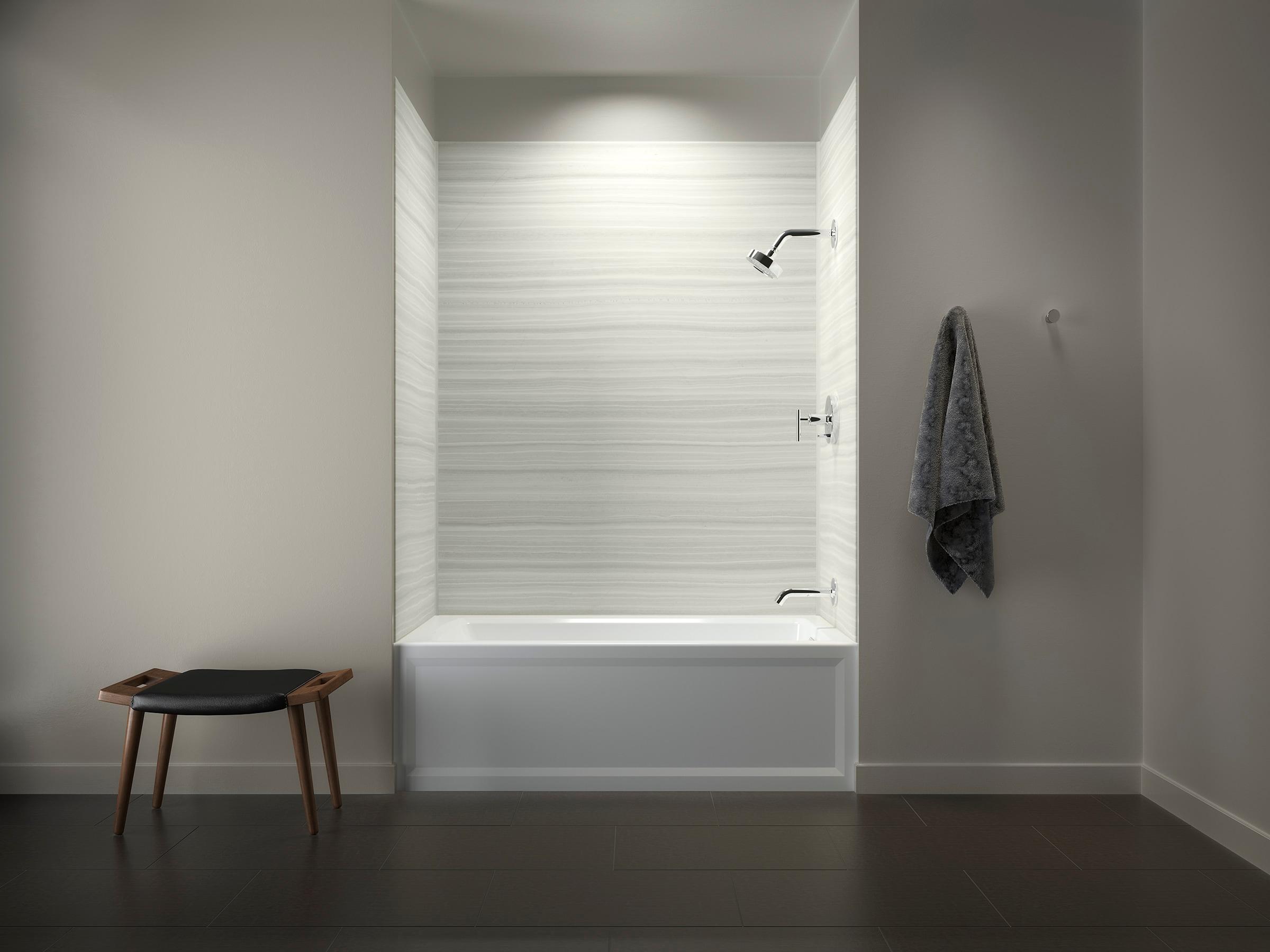 Archer® 60" x 32" Acrylic Alcove Soaking Bathtub with Comfort Depth