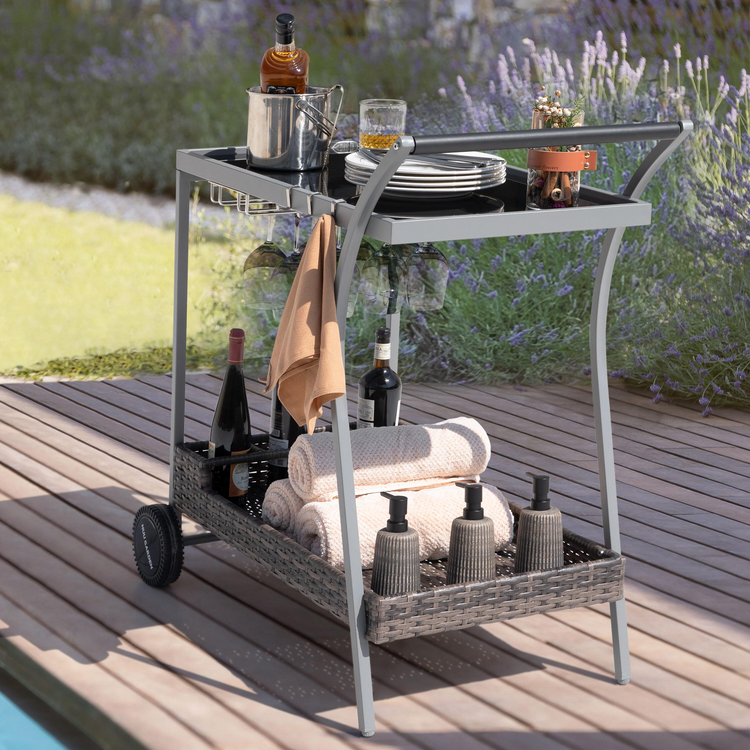 NUU GARDEN Metal Bar Cart