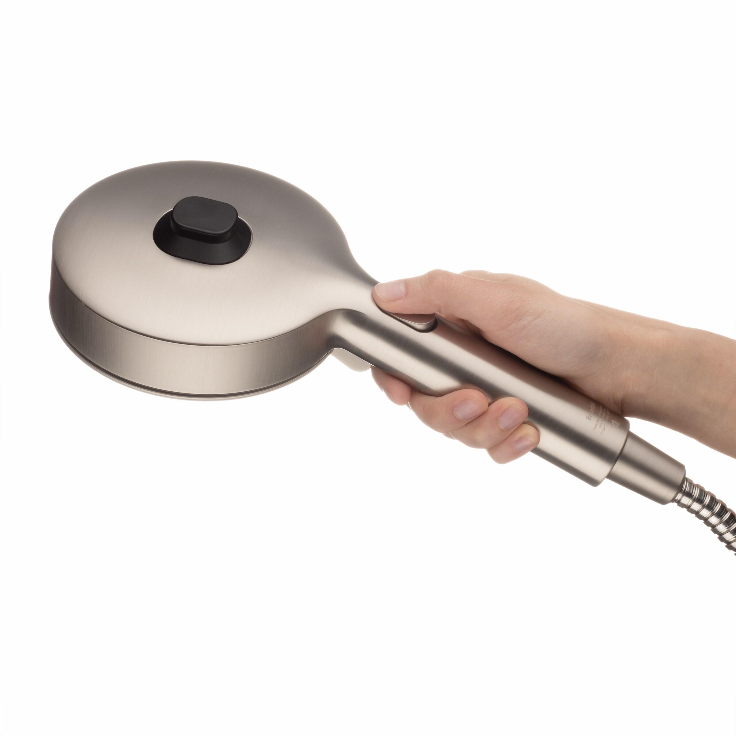 Brondell NE80-HSHNBB-BN Nebia Yuba 5-Setting Handshower with HaloNetic Docking System 1.5 gpm
