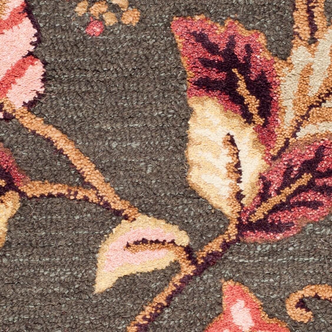 SAFAVIEH Martha Stewart Autumn Woods Floral Area Rug, Francesca Black, 2'6" x 4'3"