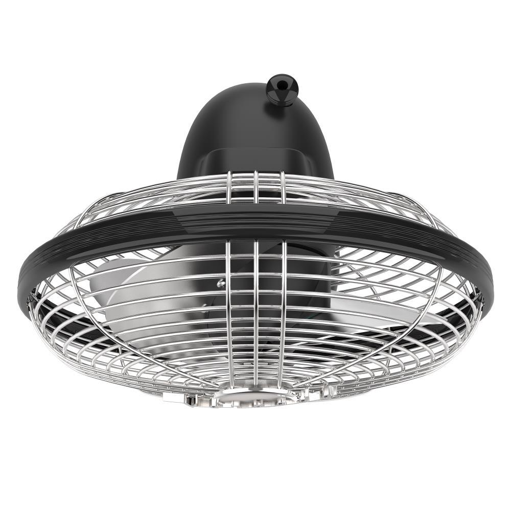 Vornado Silver Swan Portable Oscillating Fan Black: Metal Desk Fan, Quiet Air Circulation, Adjustable Tilt, 3 Speeds