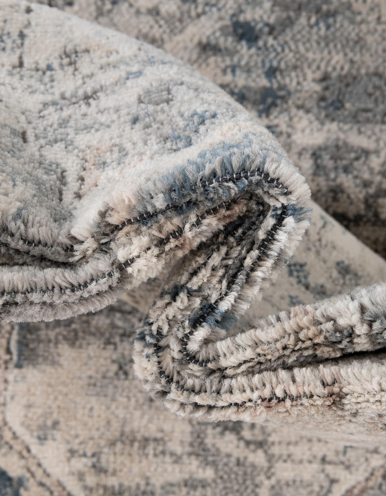 Unique Loom Portland Collection Area Rug - Canby (2'  x 8' Runner Gray/Blue)