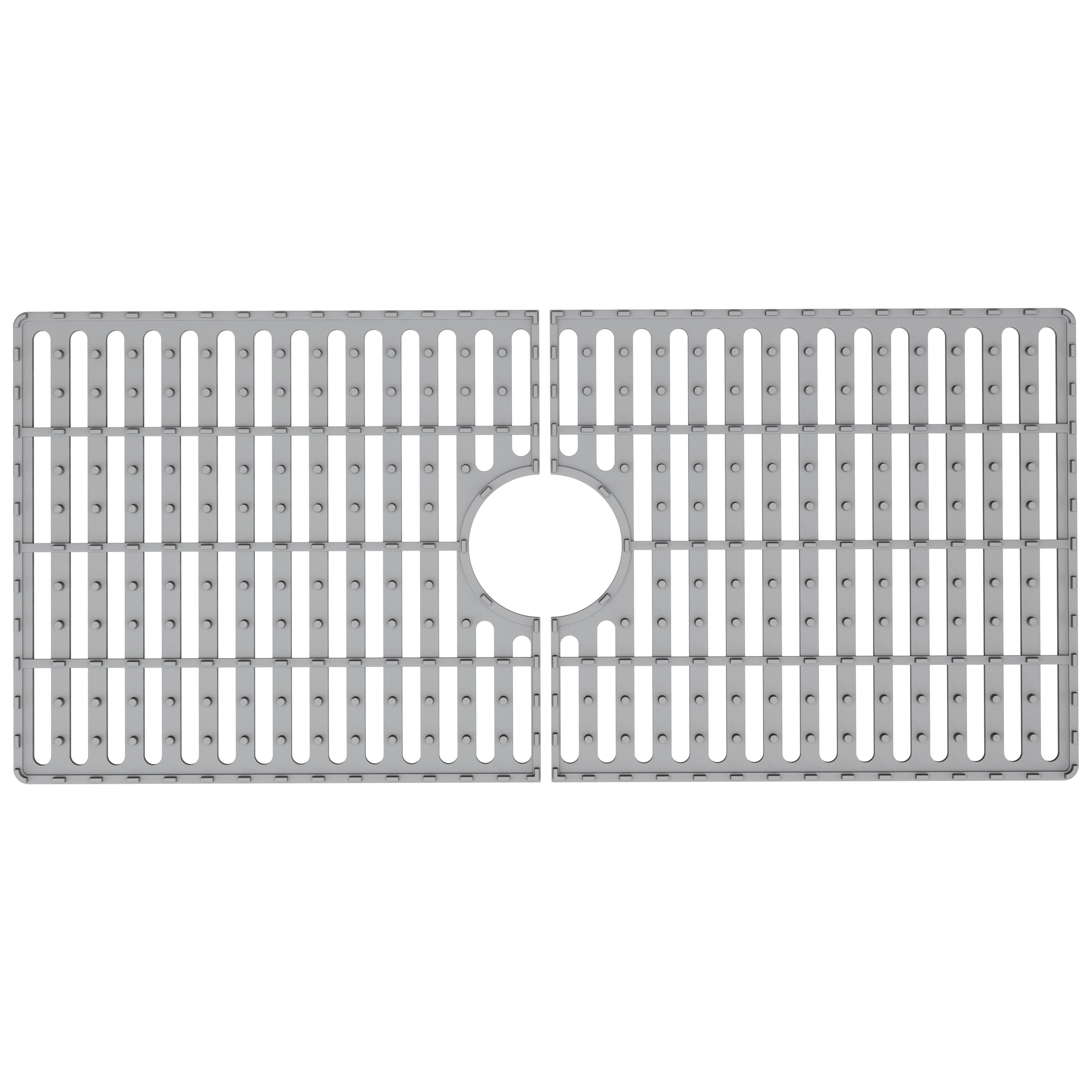 Silicone Grid VIGO Matte Stone 32" L x 15" W Bottom Sink Grid for 36 in. Single Bowl Kitchen Sink