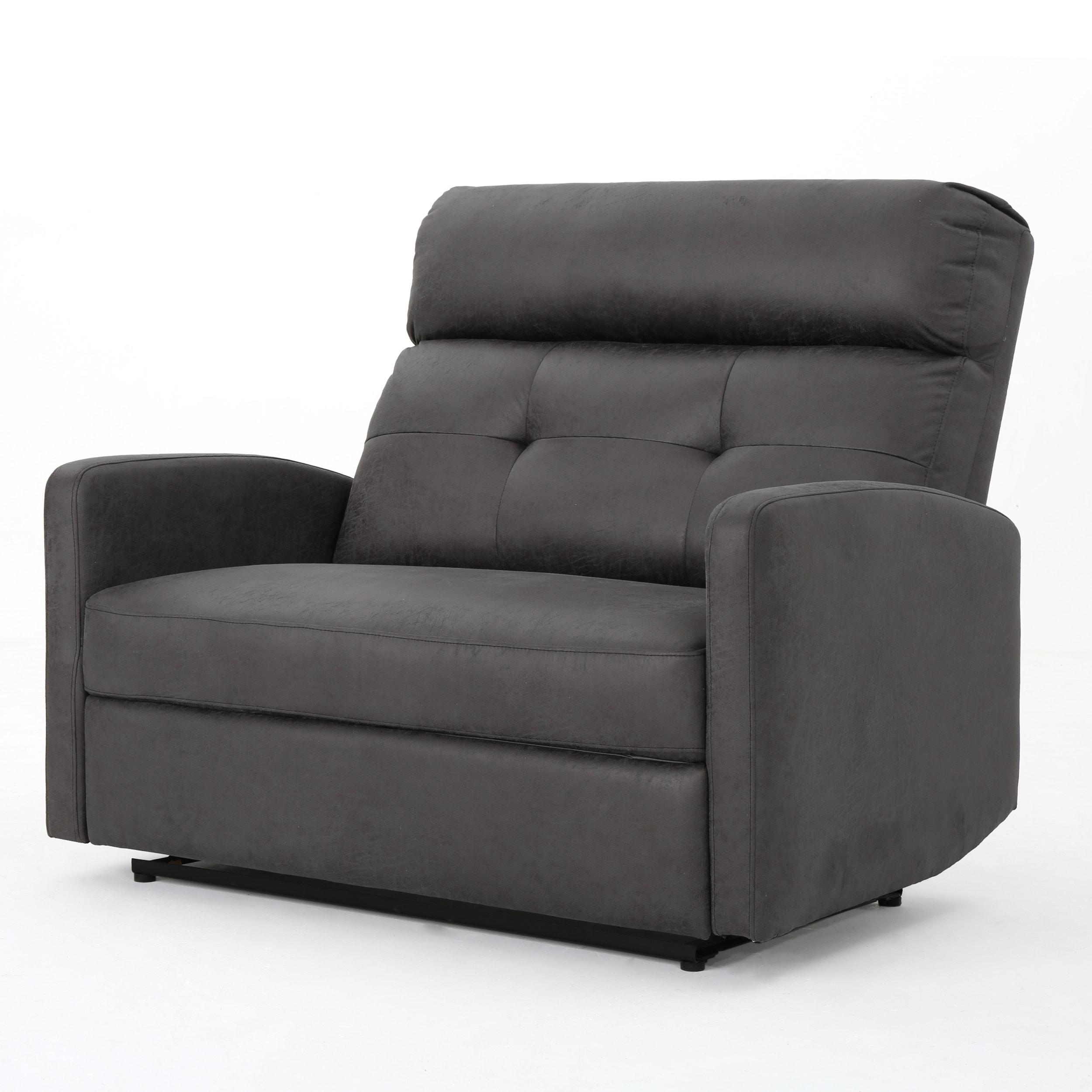 Halima 2-Seater Recliner - Slate - Christopher Knight Home: Upholstered Polyester, Hardwood Frame, 500lb Capacity