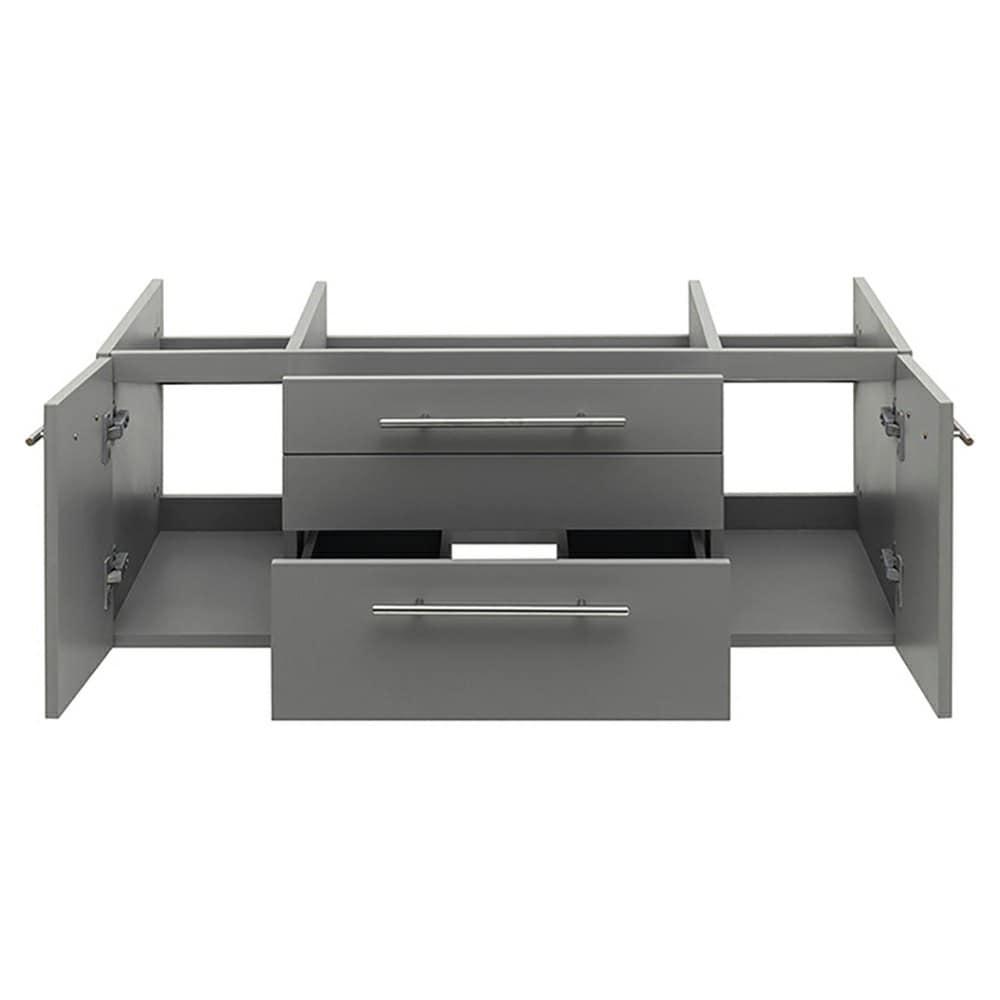 Fresca Lucera 42" Wall Mount Single Vessel Sink Bathroom Vanity Base Only (Top & Sink Not Included)